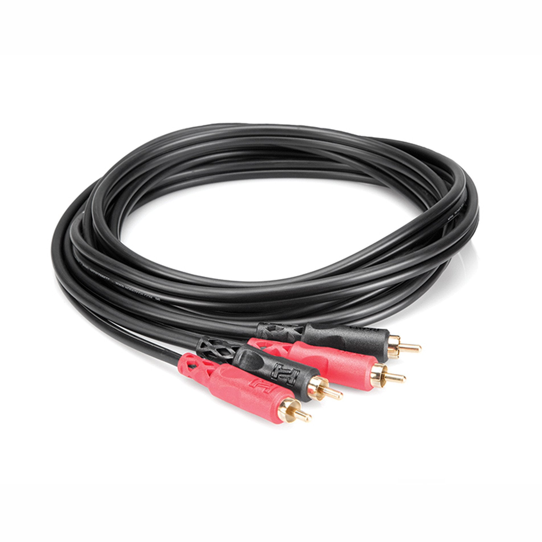 Hosa: Dual Gold Plated RCA (Male) to Dual Gold Plated RCA (Male) Cable, 10ft (CRA-203AU)