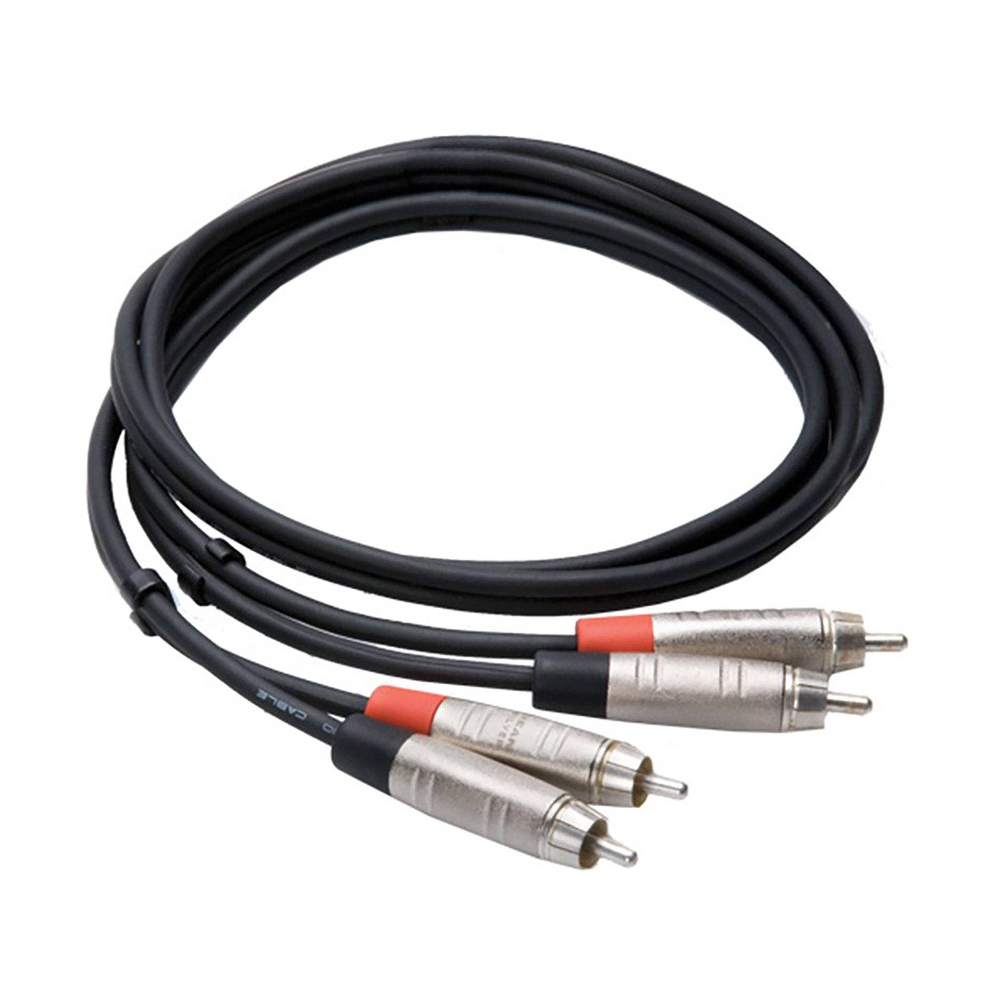 Hosa: Pro Stereo Interconnect Dual RCA (Male) to Dual RCA (Male) Cable, 3ft (HRR-003X2)