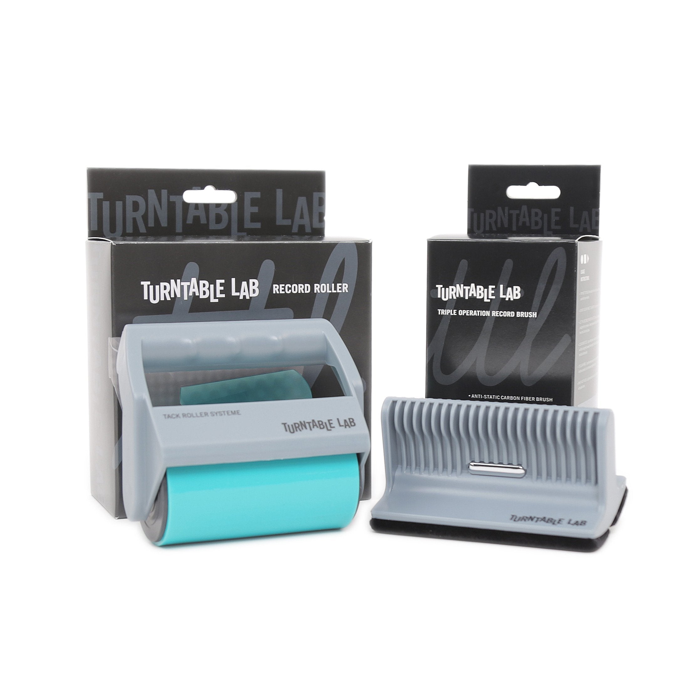 Turntable Lab: Triple Operation Brush + Record Roller Bundle