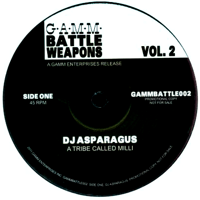 DJ Asparagus & Dj Prime: GAMM Battle Weapons vol. 2 (A Tribe Called Quest, James Brown) 12"
