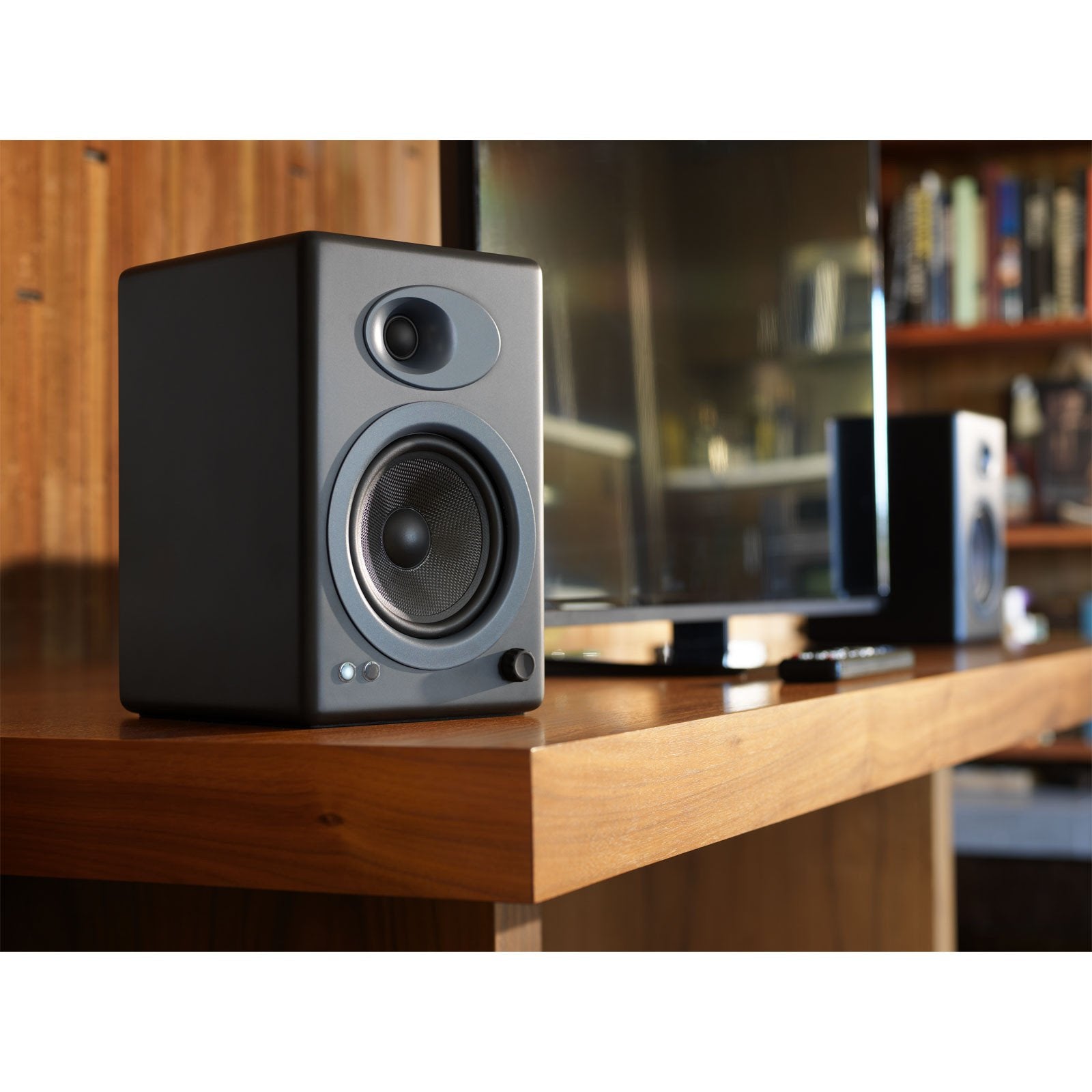 Audioengine: A5+ Powered Bookshelf Speaker System - Black (A5+B)