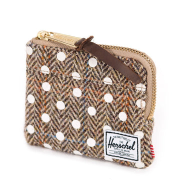 Herschel Supply Co.: Johnny Wallet - Harris Tweed / White Polka Dot