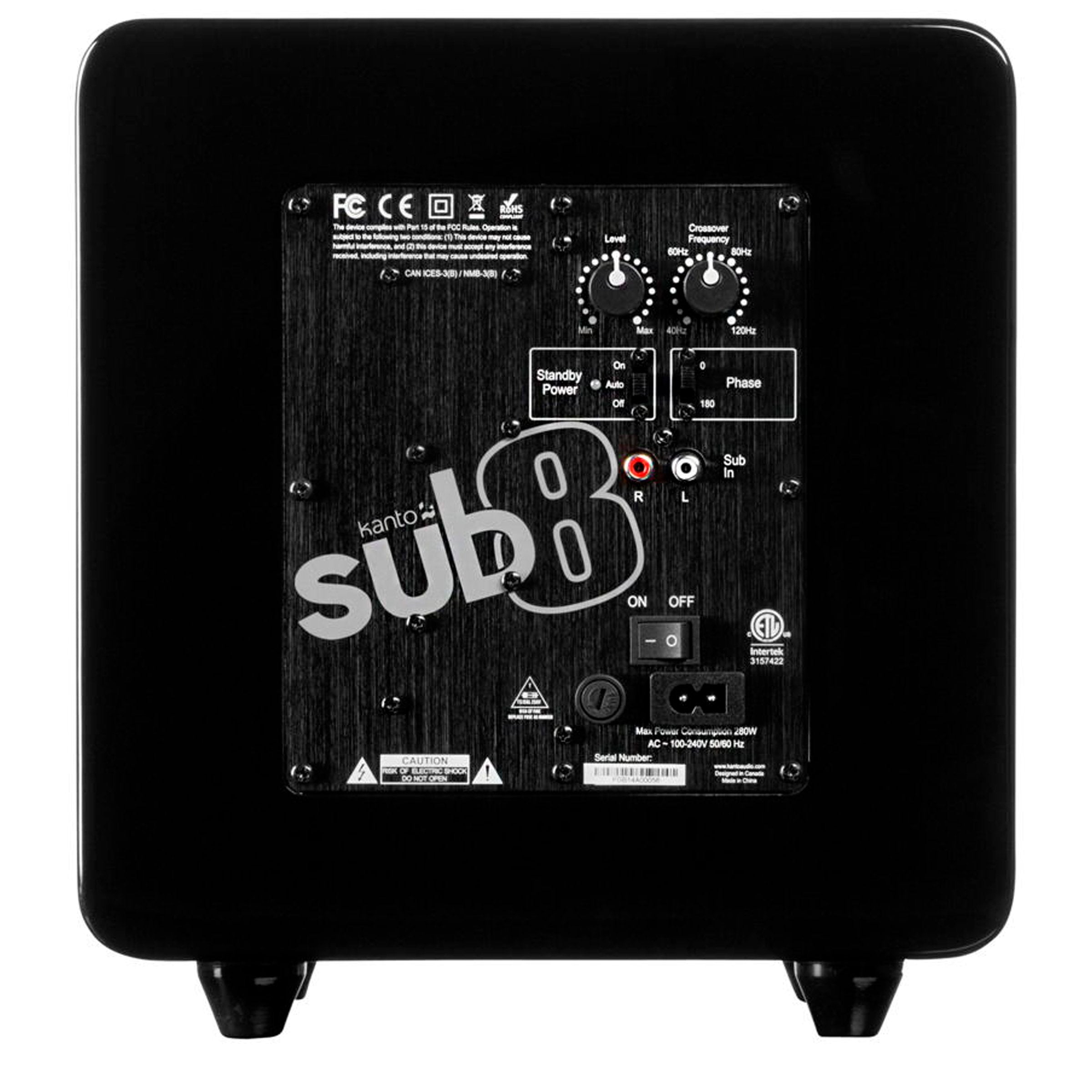 Kanto: SUB8 Powered Subwoofer - Matte Black (SUB8MB)