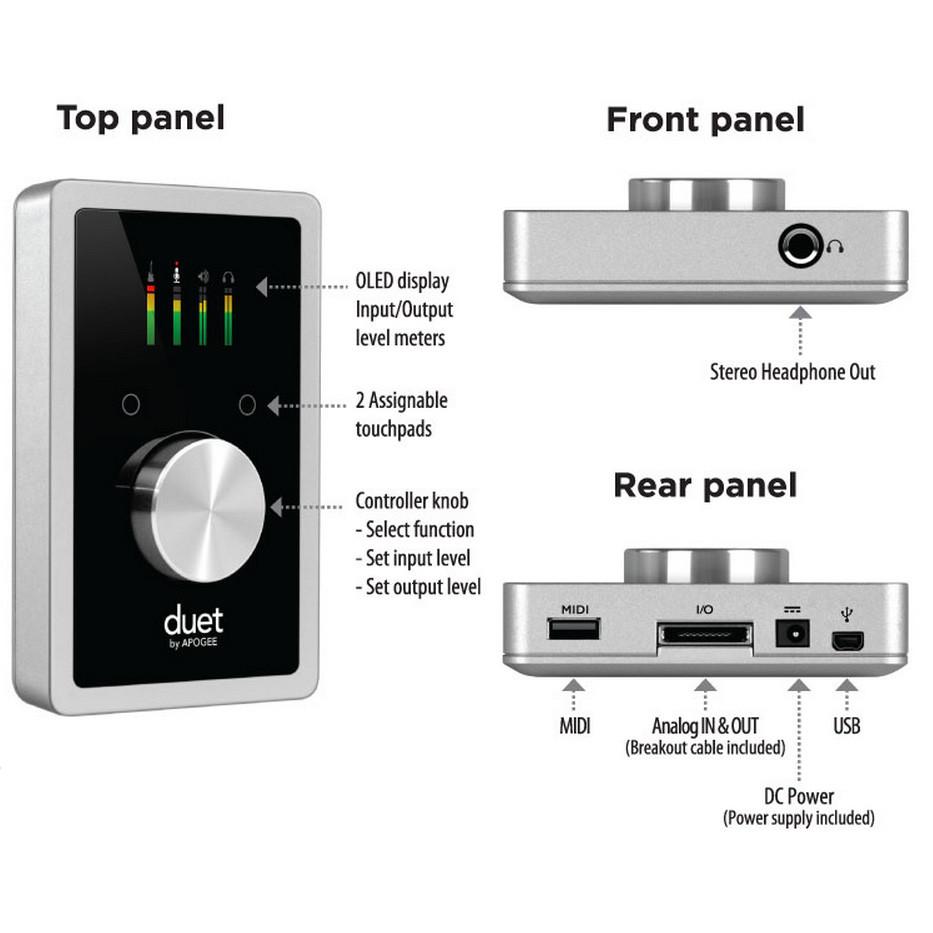 Apogee: Duet for iPad & Mac - Callouts