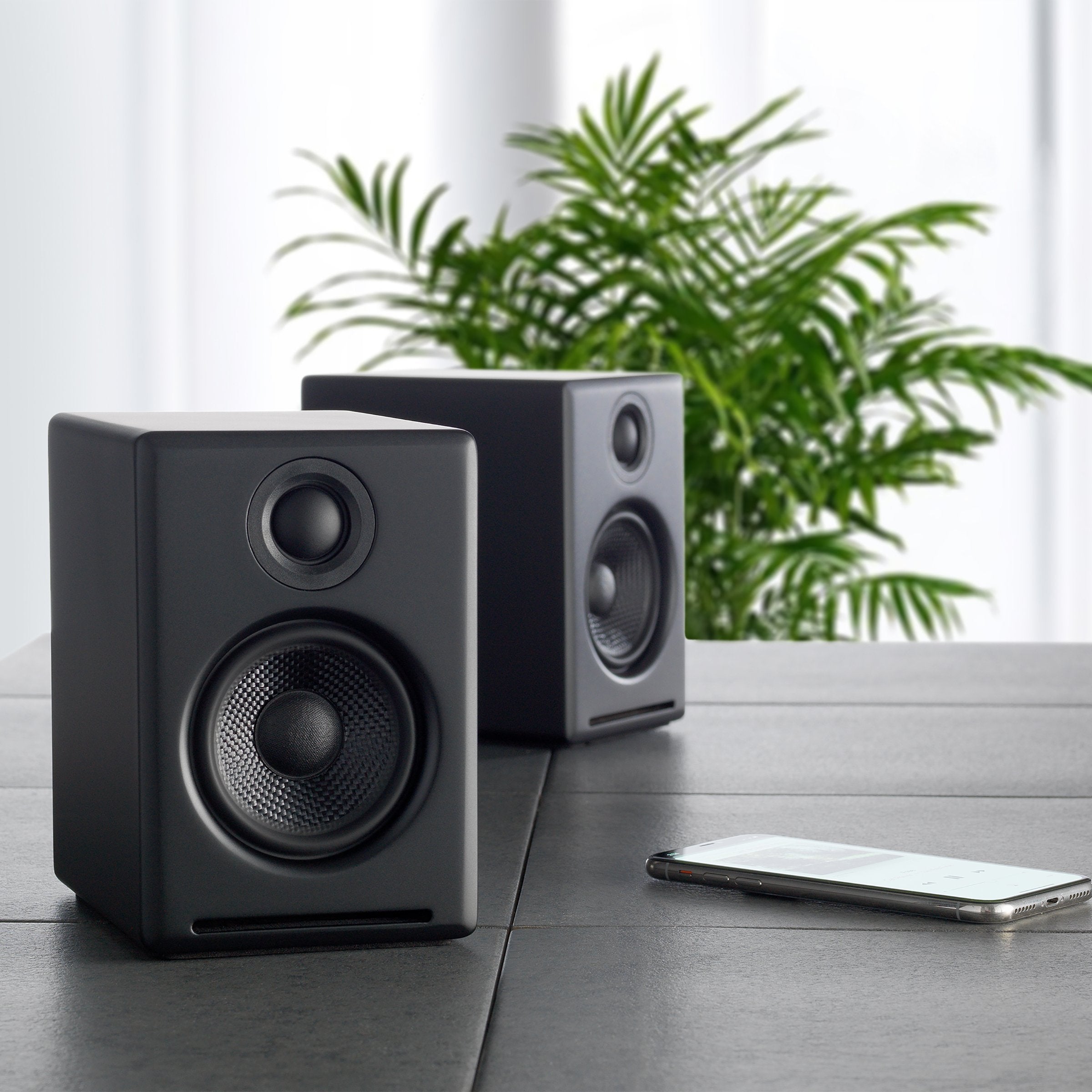 Audioengine: A2+ Wireless Powered Speakers w/Bluetooth - Black