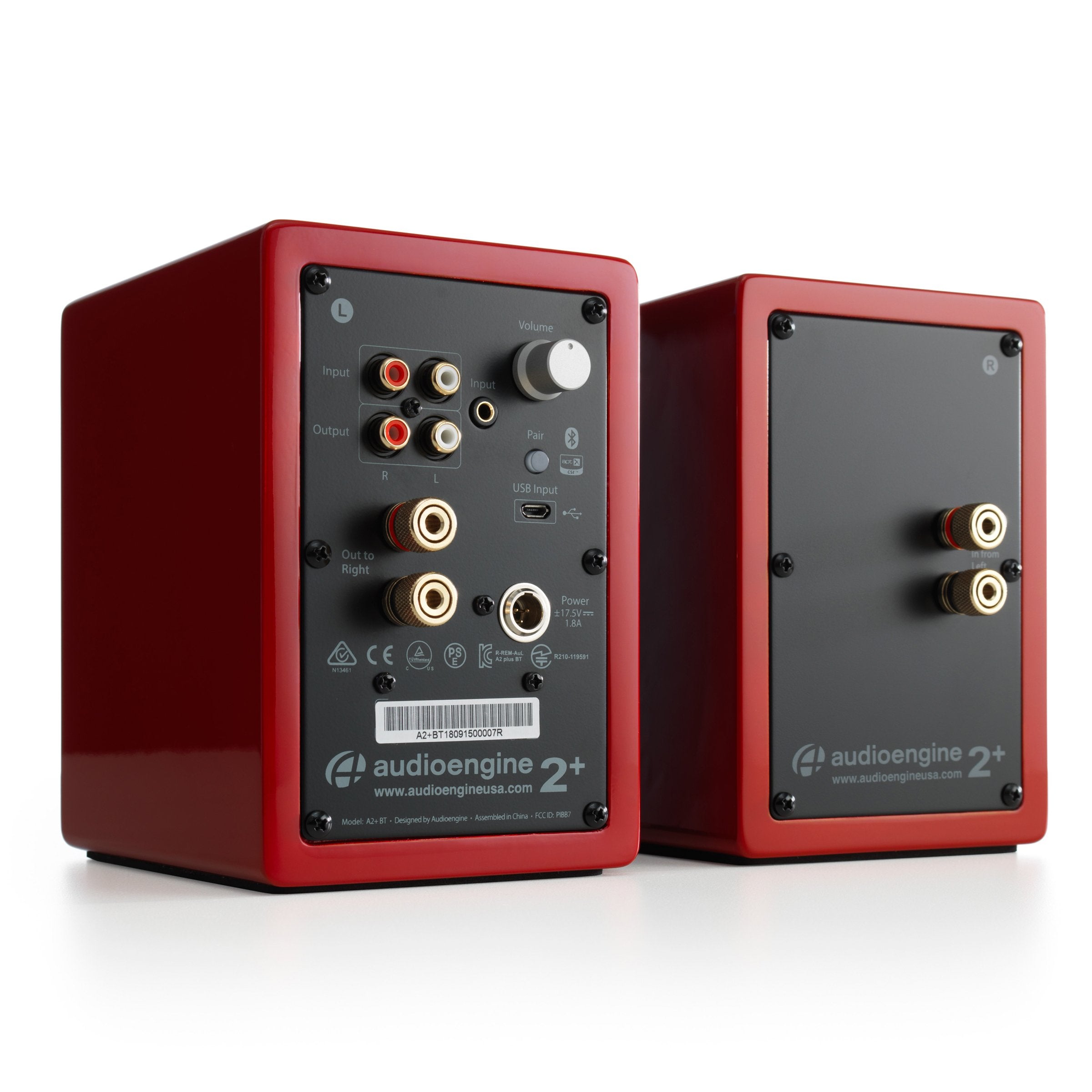 Audioengine: A2+ Wireless Powered Speakers w/Bluetooth - Red