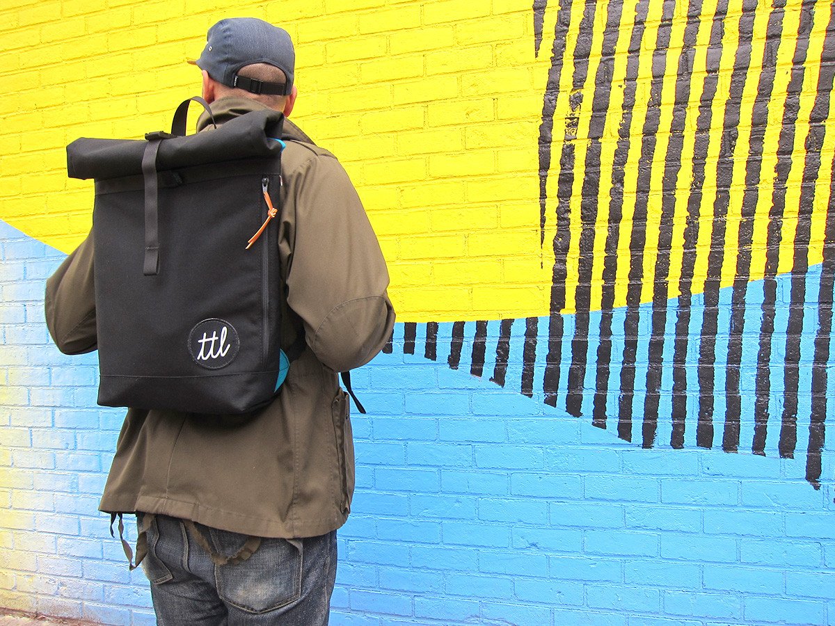 Turntable Lab: TTL Roll-Top Backpack - Bold Condensed