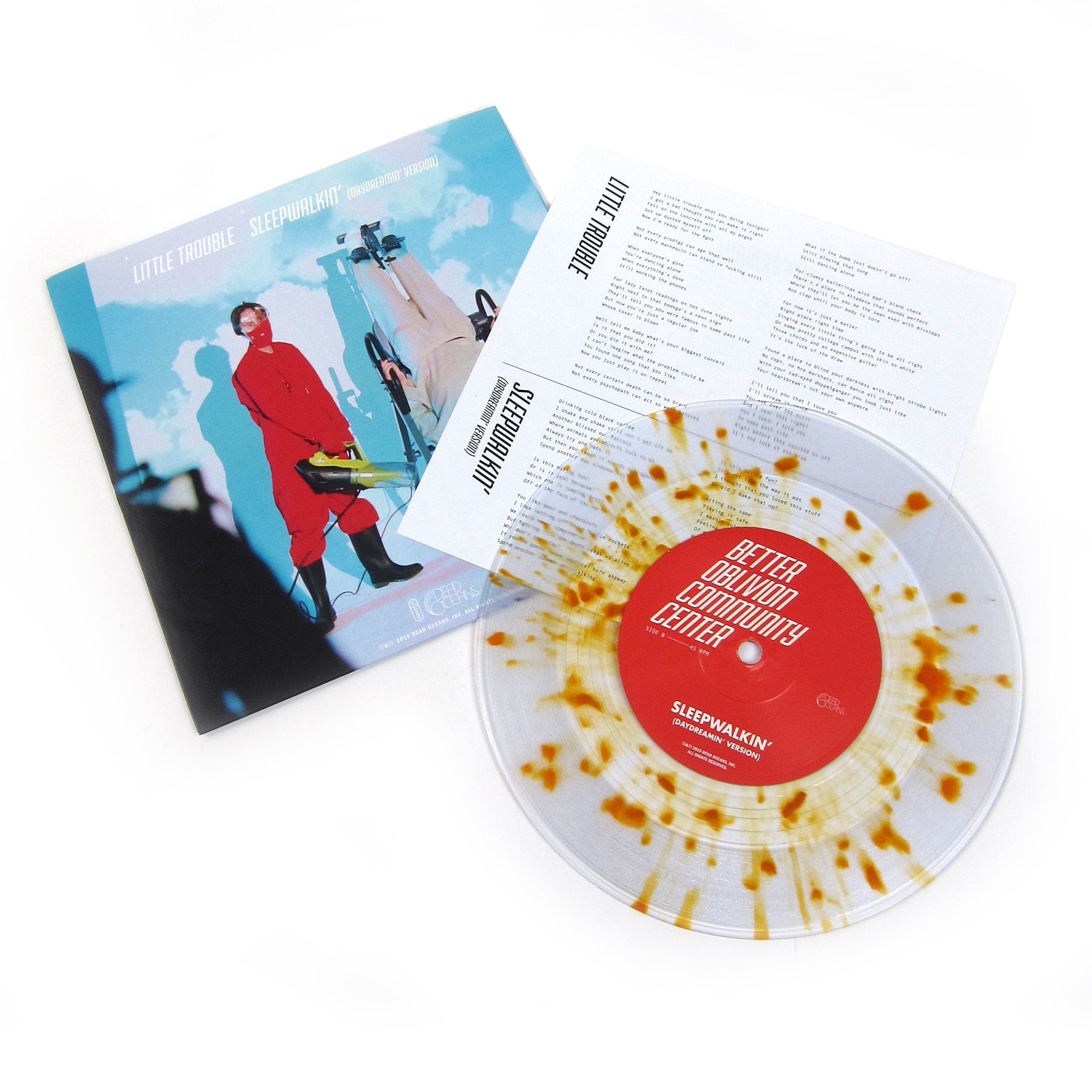 Better Oblivion Community Center: Little Trouble / Sleepwalkin' (Daydreamin' Version, Colored Vinyl) Vinyl 7"