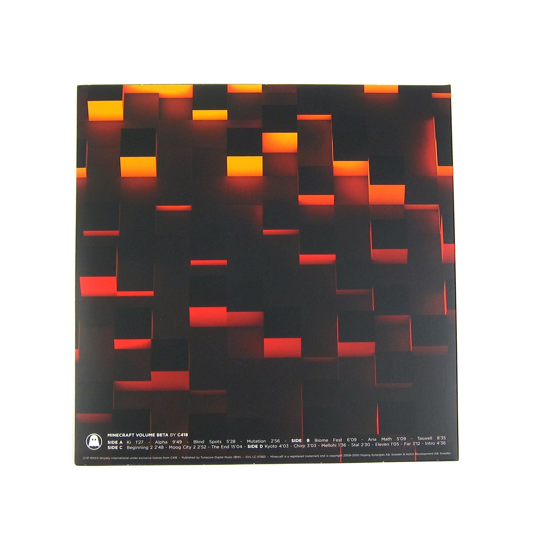 C418: Minecraft Volume Beta (Lenticular Cover, Fire Splatter Colored Vinyl) Vinyl 2LP - LIMIT 1 PER CUSTOMER