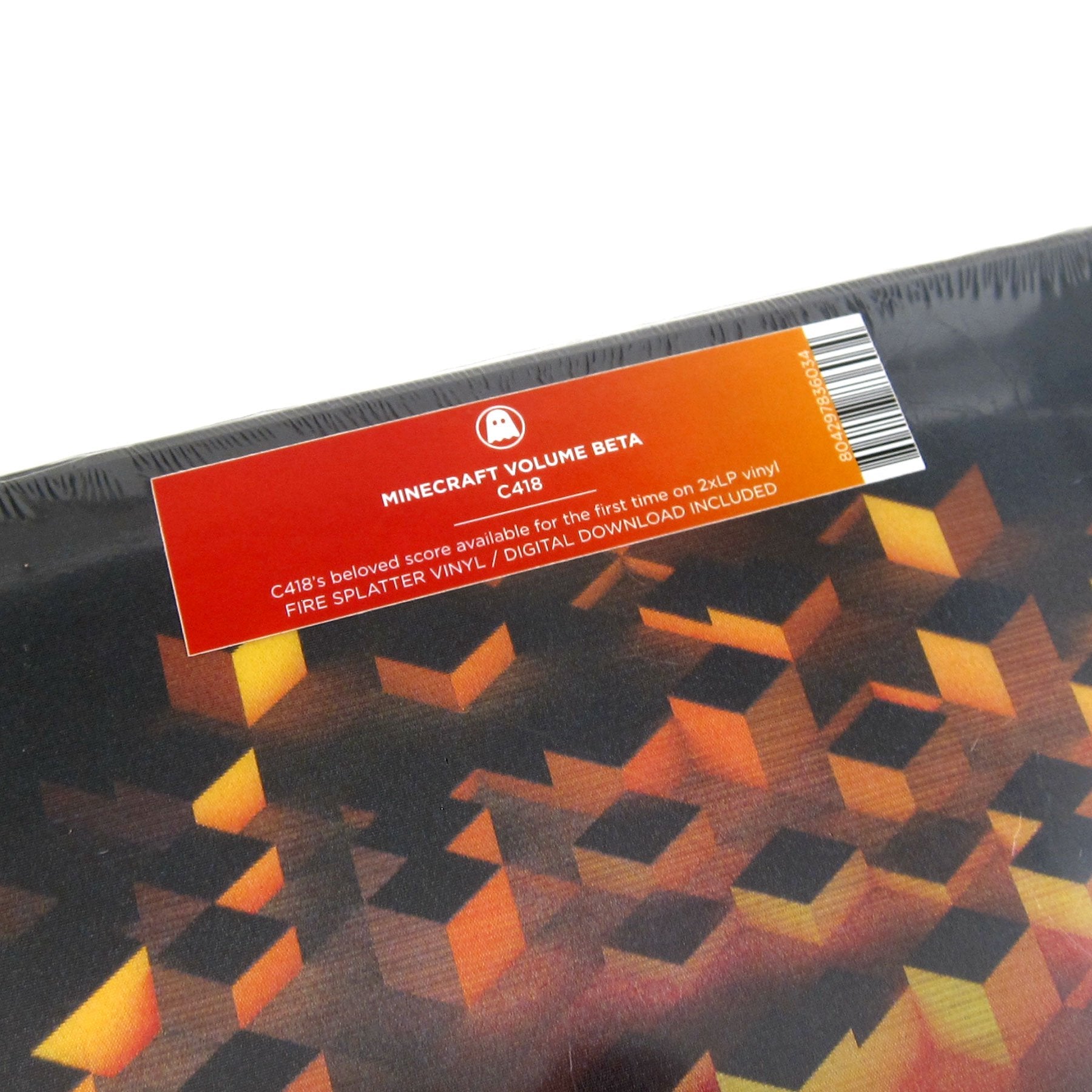 C418: Minecraft Volume Beta (Lenticular Cover, Fire Splatter Colored Vinyl) Vinyl 2LP - LIMIT 1 PER CUSTOMER