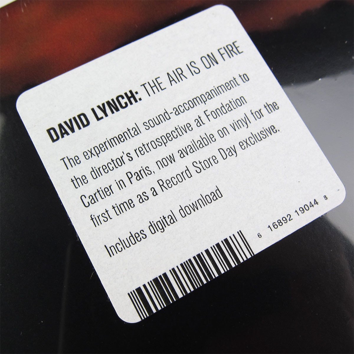 David Lynch: The Air Is On Fire Vinyl 12" (Record Store Day 2014)