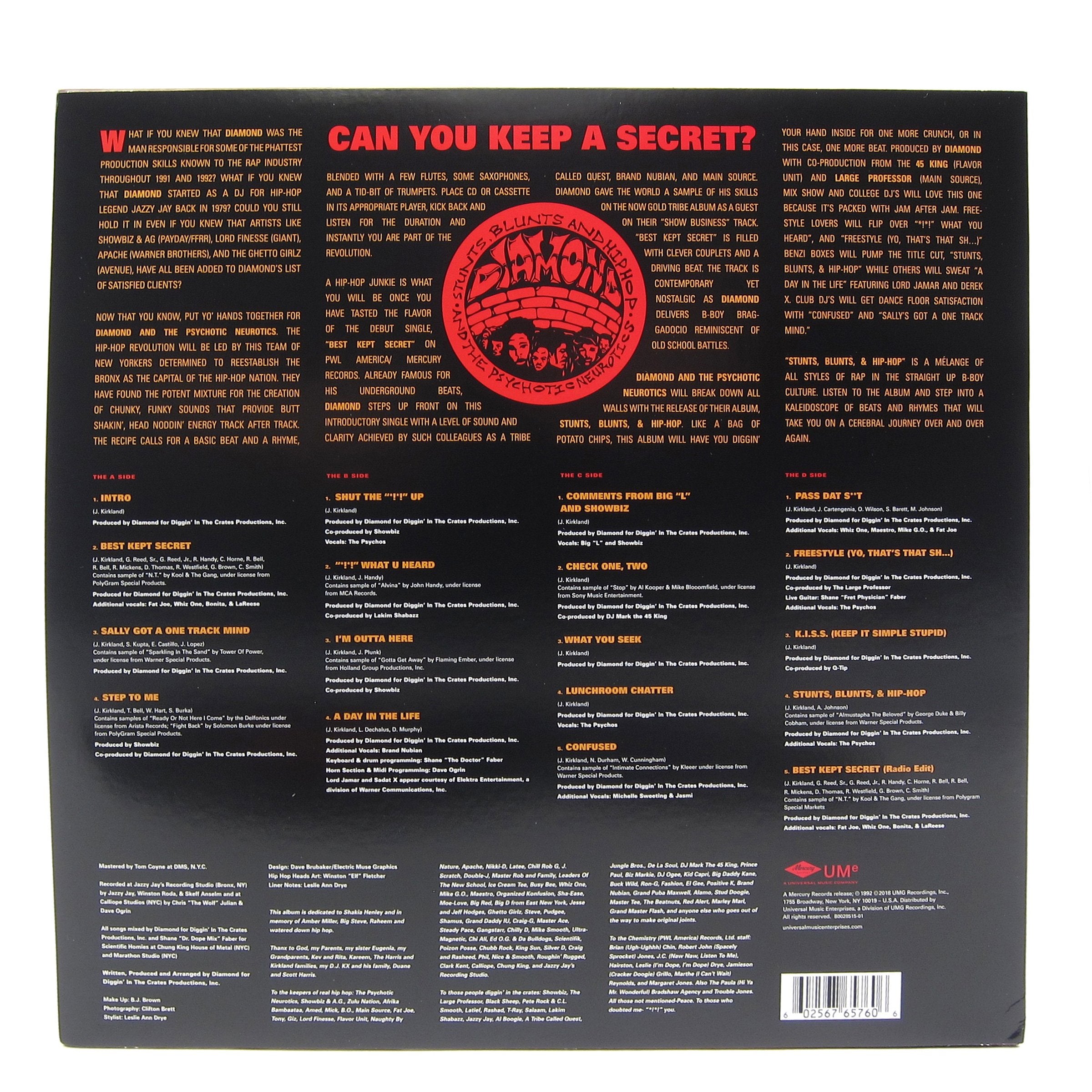 Diamond D And The Psychotic Neurotics: Stunts, Blunts, & Hip Hop Vinyl 2LP