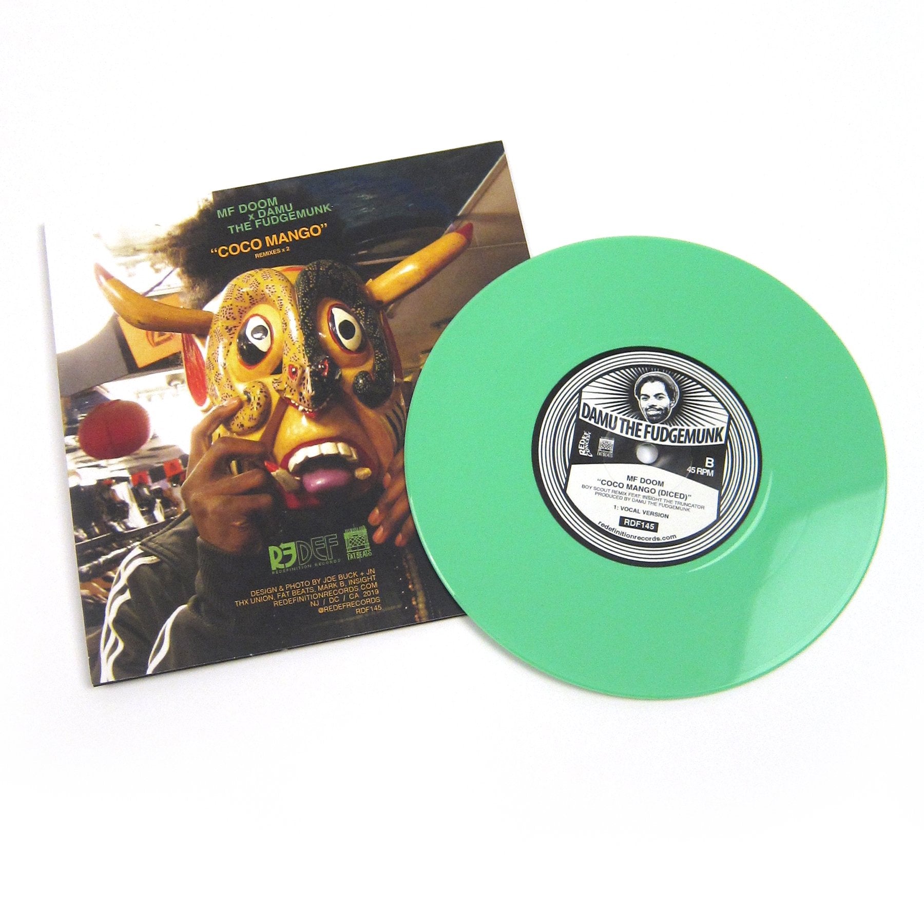 MF Doom x Damu The Fudgemunk: Coco Mango Sliced & Diced (Colored Vinyl) Vinyl 7"