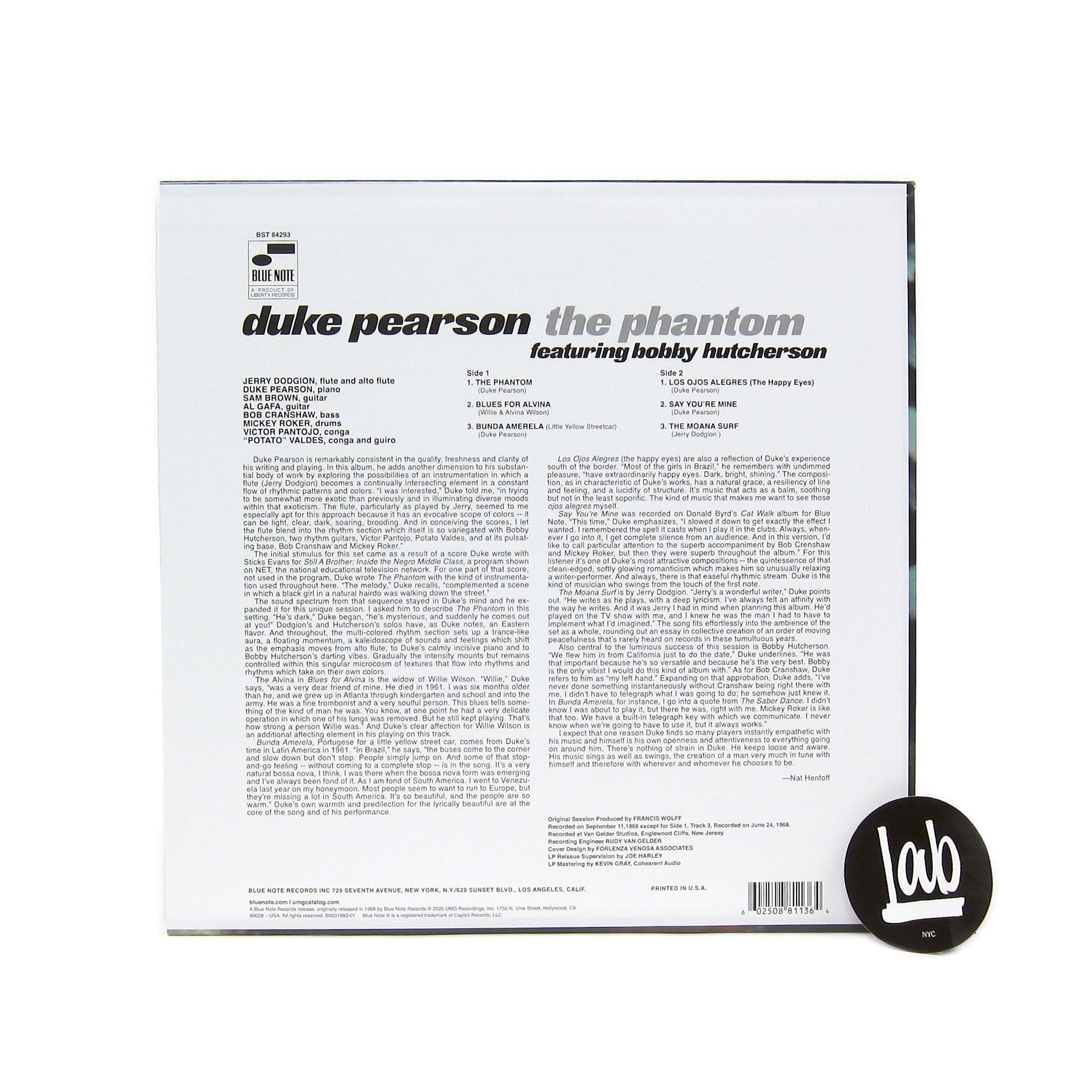 Duke Pearson: The Phantom (Tone Poet 180g) Vinyl LP