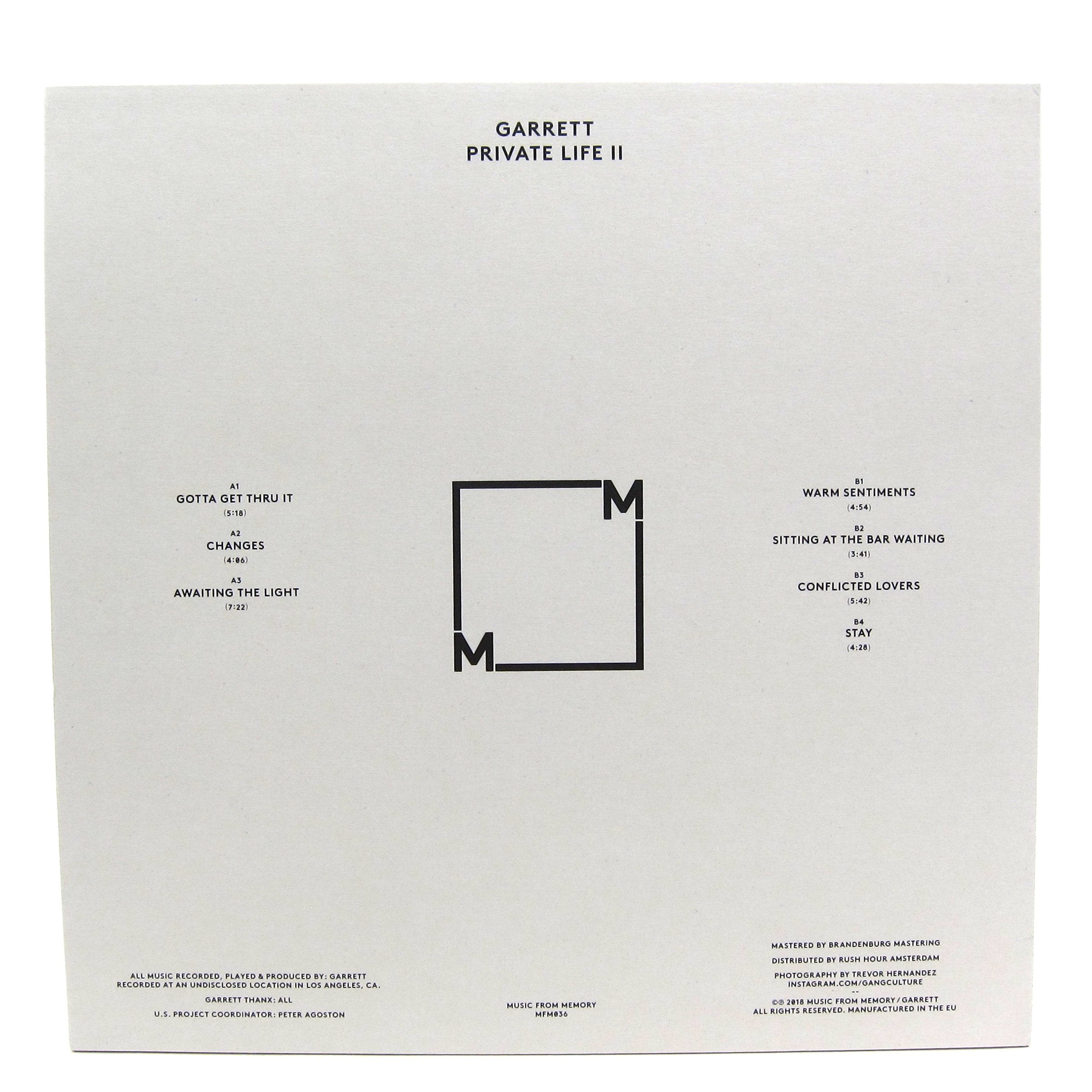 Garrett: Private Life II Vinyl LP