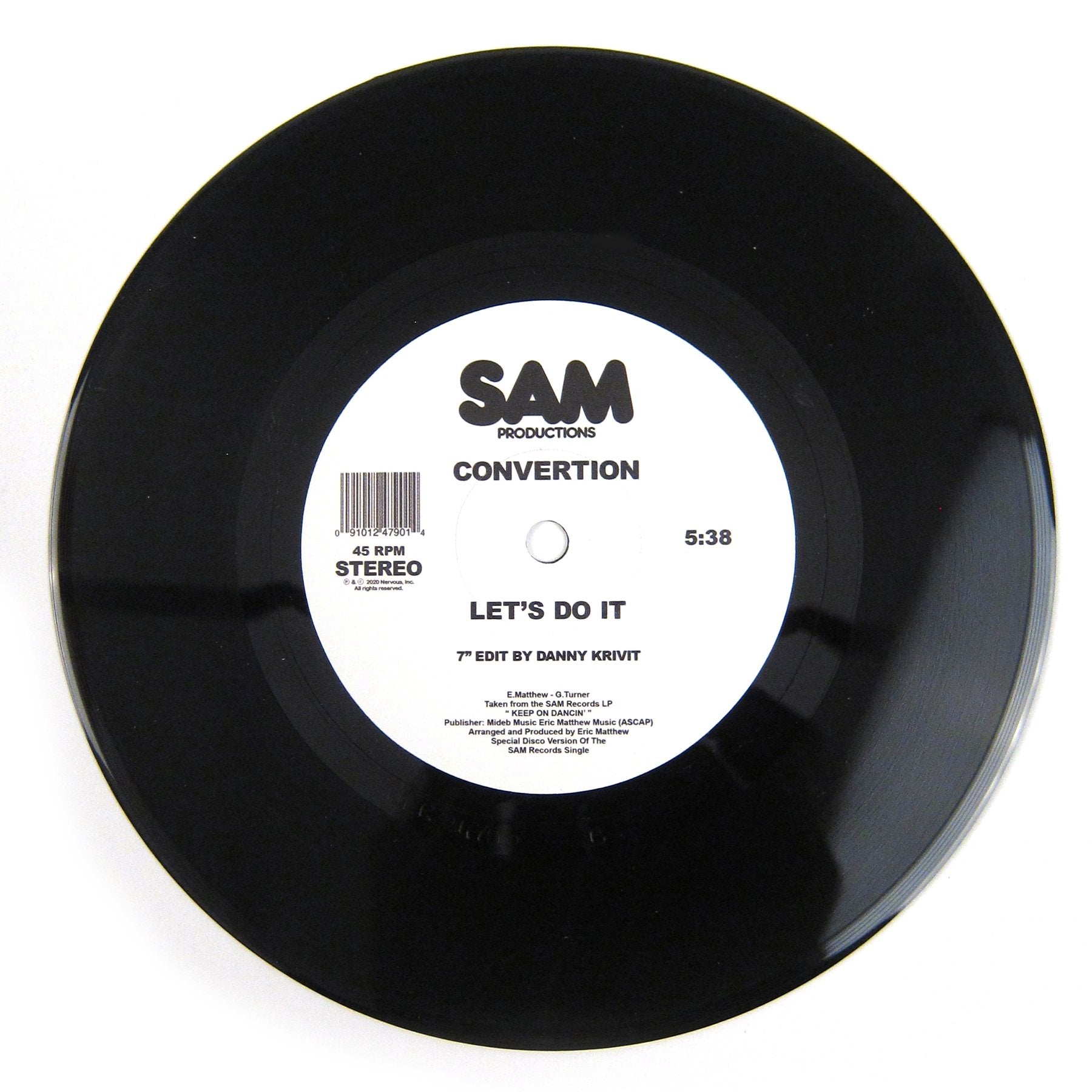 Gary's Gang / Convertion: Let's Lovedance Tonight / Let's Do It (Danny Krivit Re-Edits) Vinyl 7"