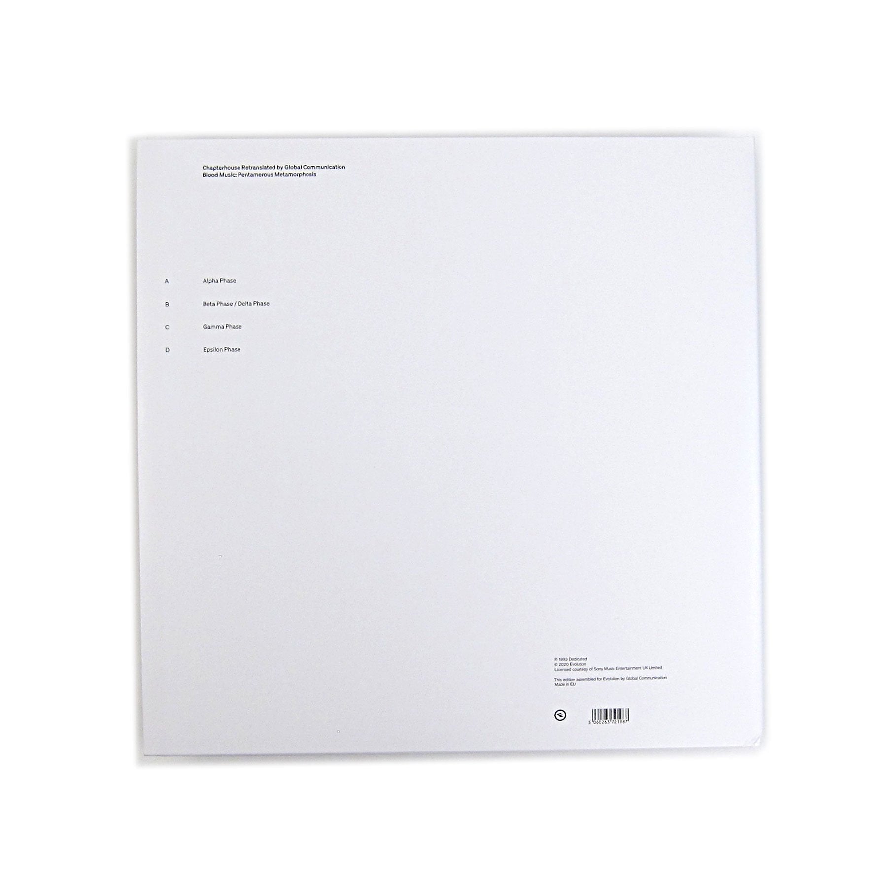 Global Communication: Pentamerous Metamorphosis - Chapterhouse Retranslated Vinyl 2LP