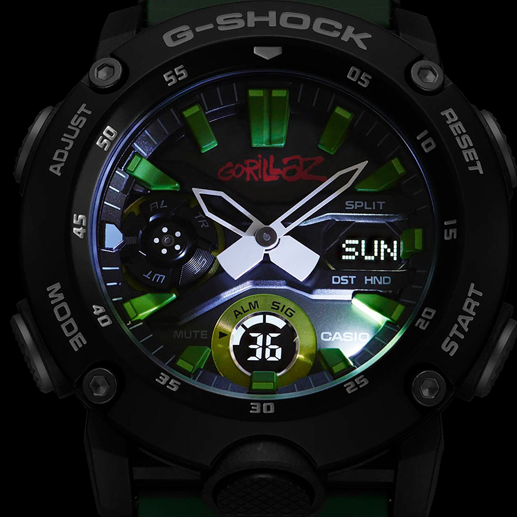 G-Shock: Casio x Gorillaz Watch - Camo (GA2000GZ-3A)