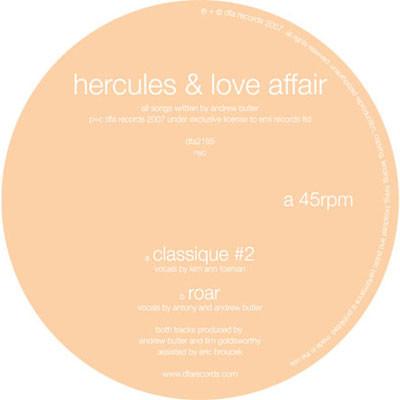 Hercules & Love Affair: Classique #2 / Roar 12"