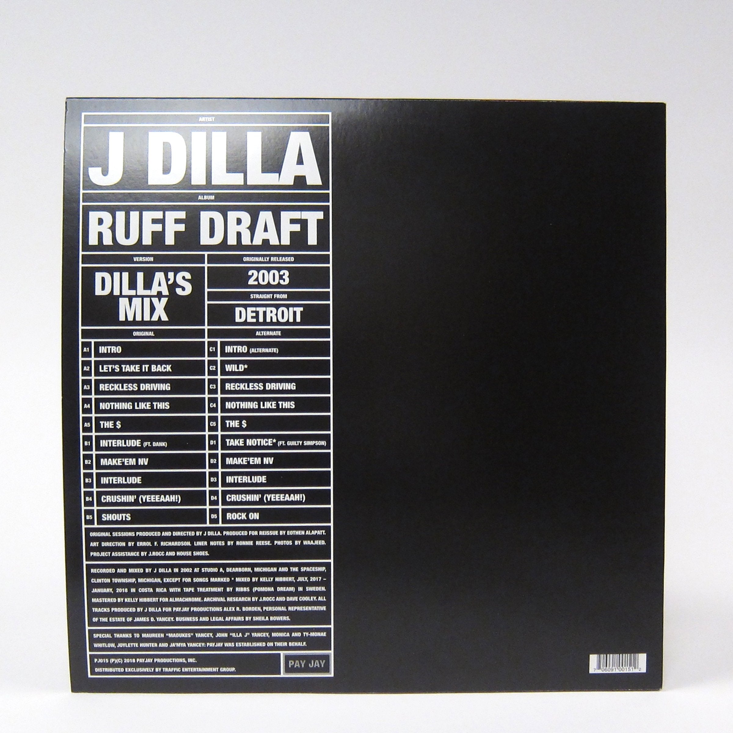 J Dilla: Ruff Draft - Dilla's Mix Vinyl 2LP