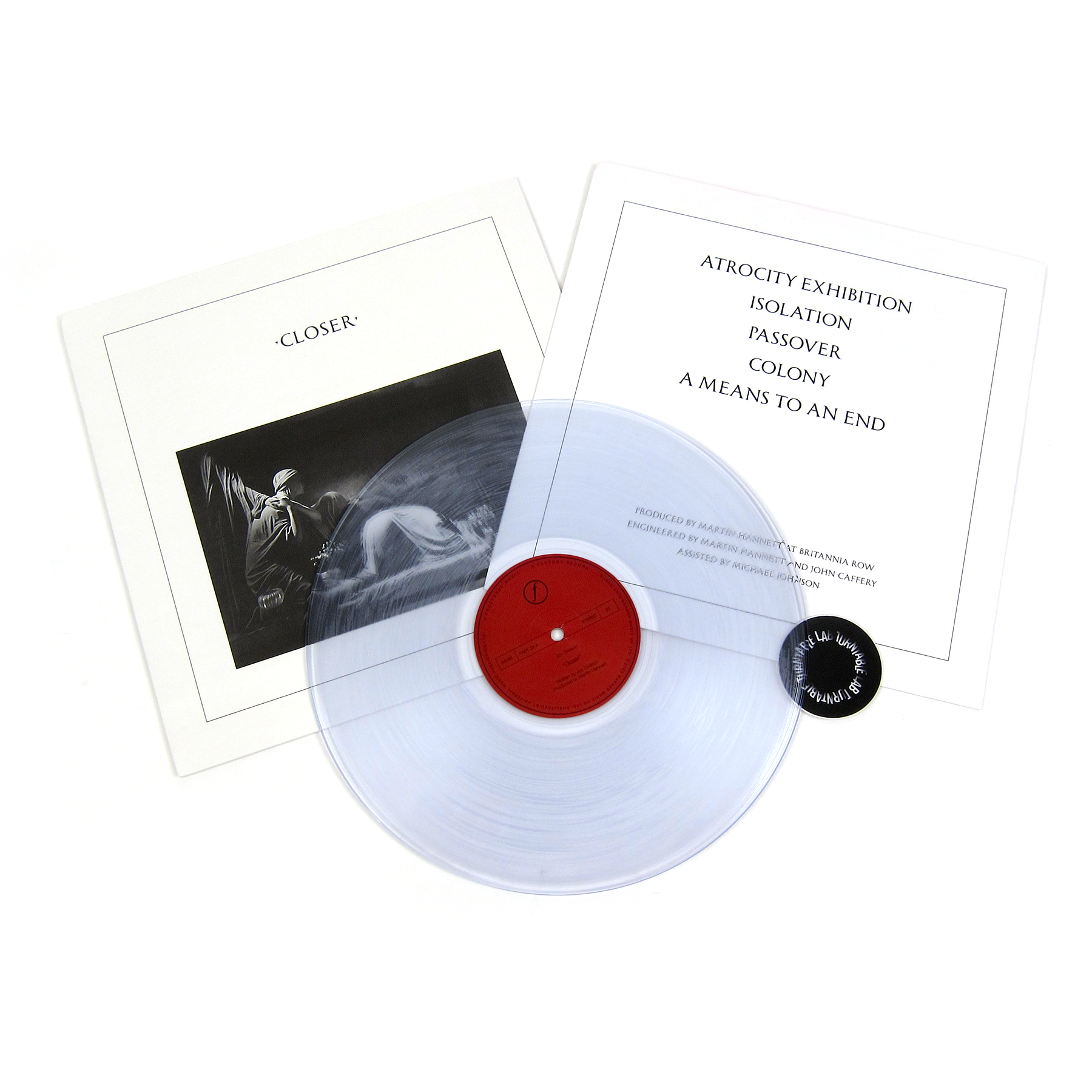Joy Division: Closer - 40th Anniversary (180g, Clear Colored Vinyl) Vinyl LP