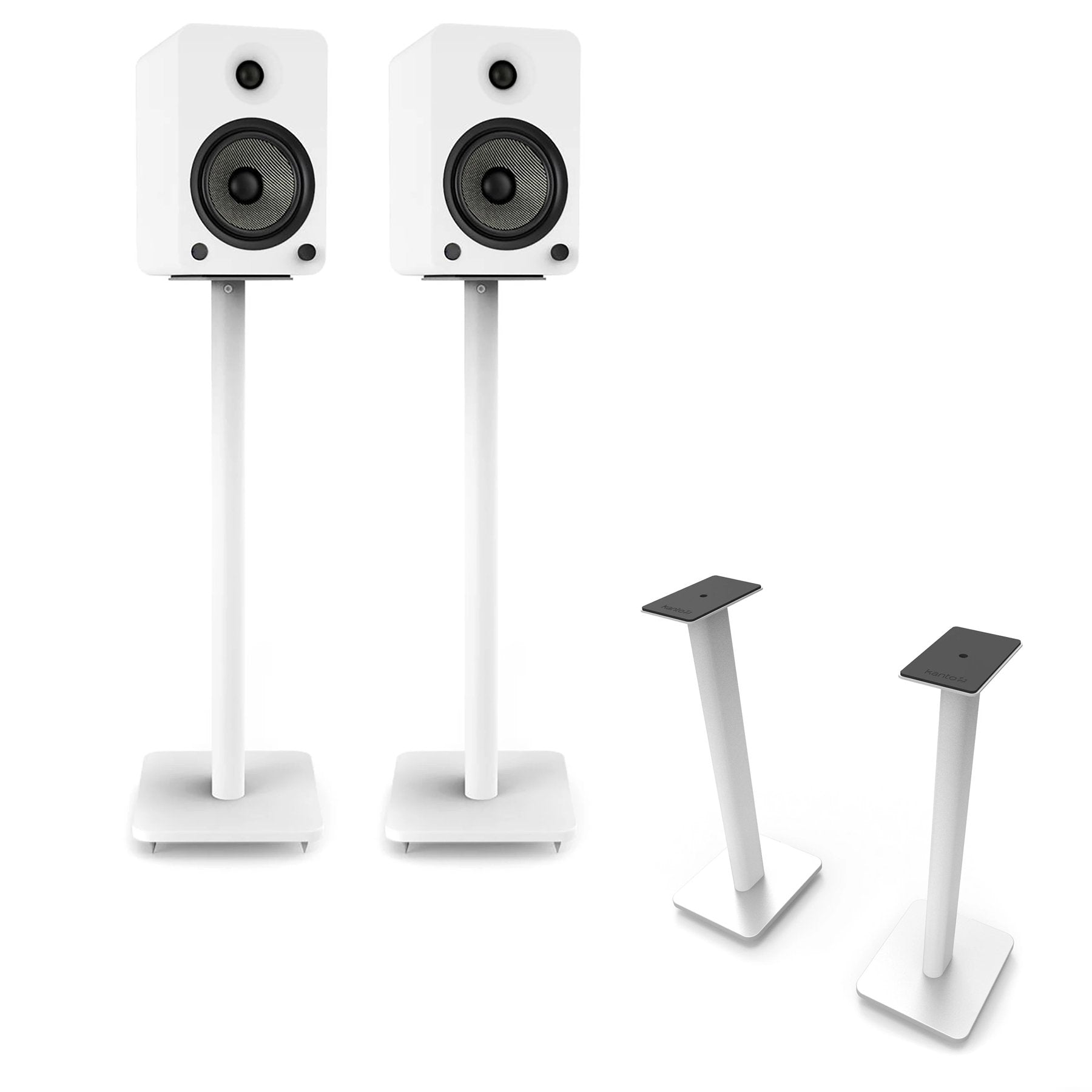 Kanto: SP26PLW Speaker Stands for YU4 / YU6 / TUK (26" Height / White / Pair)