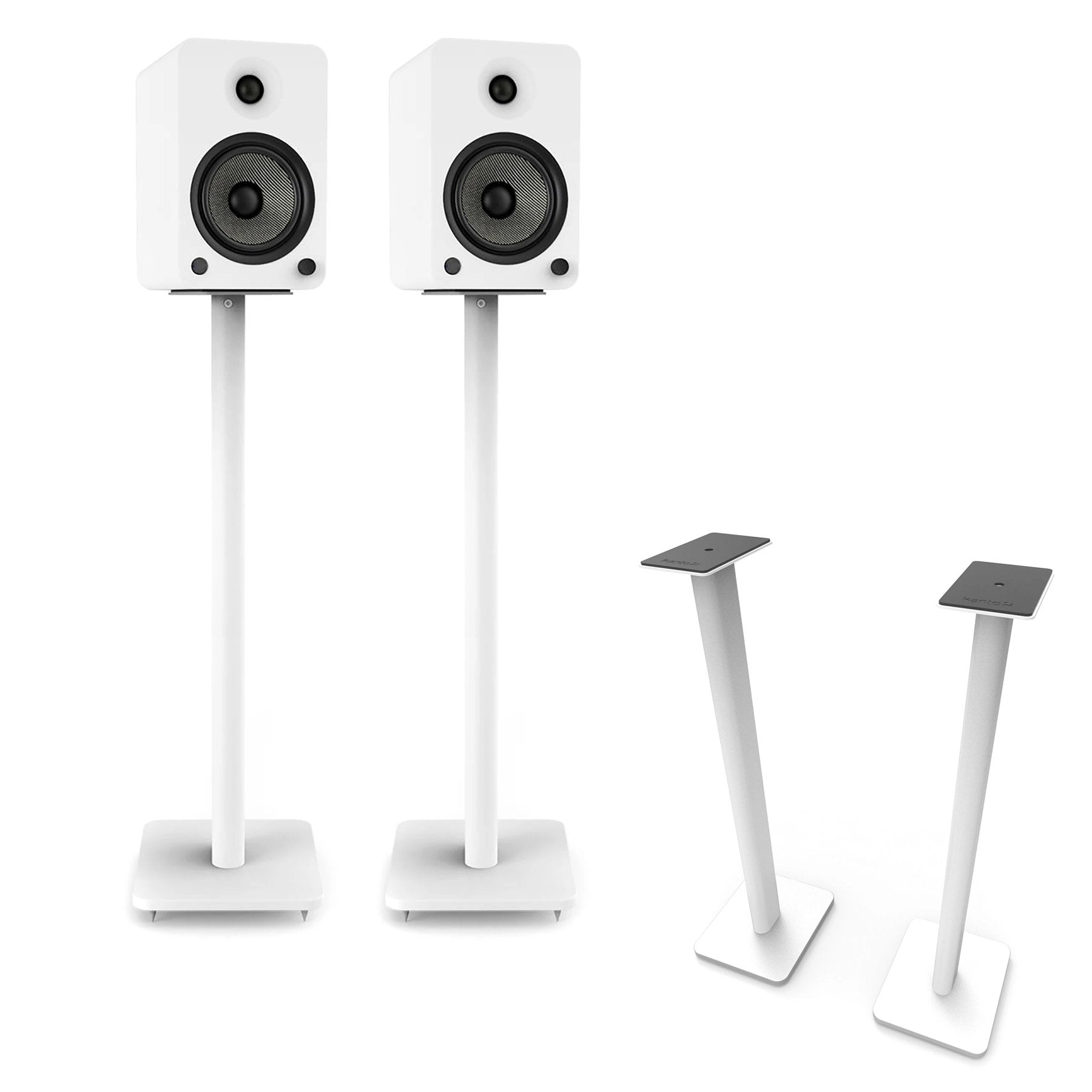 Kanto: SP32PLW Speaker Stands for YU4 / YU6 / TUK (32" Height / White / Pair)