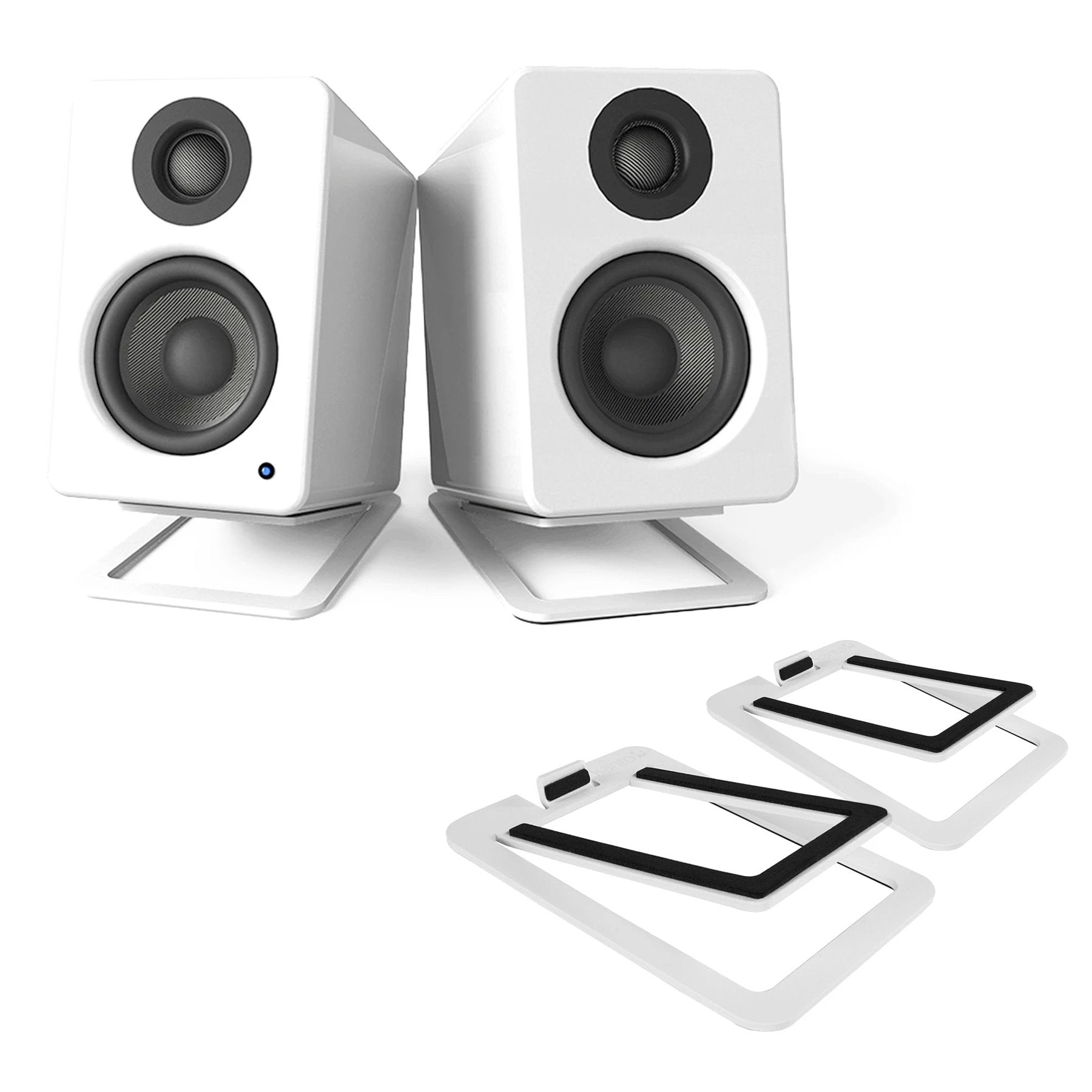 Kanto: S2 Desktop Speaker Stands for YU2  (White / Pair)