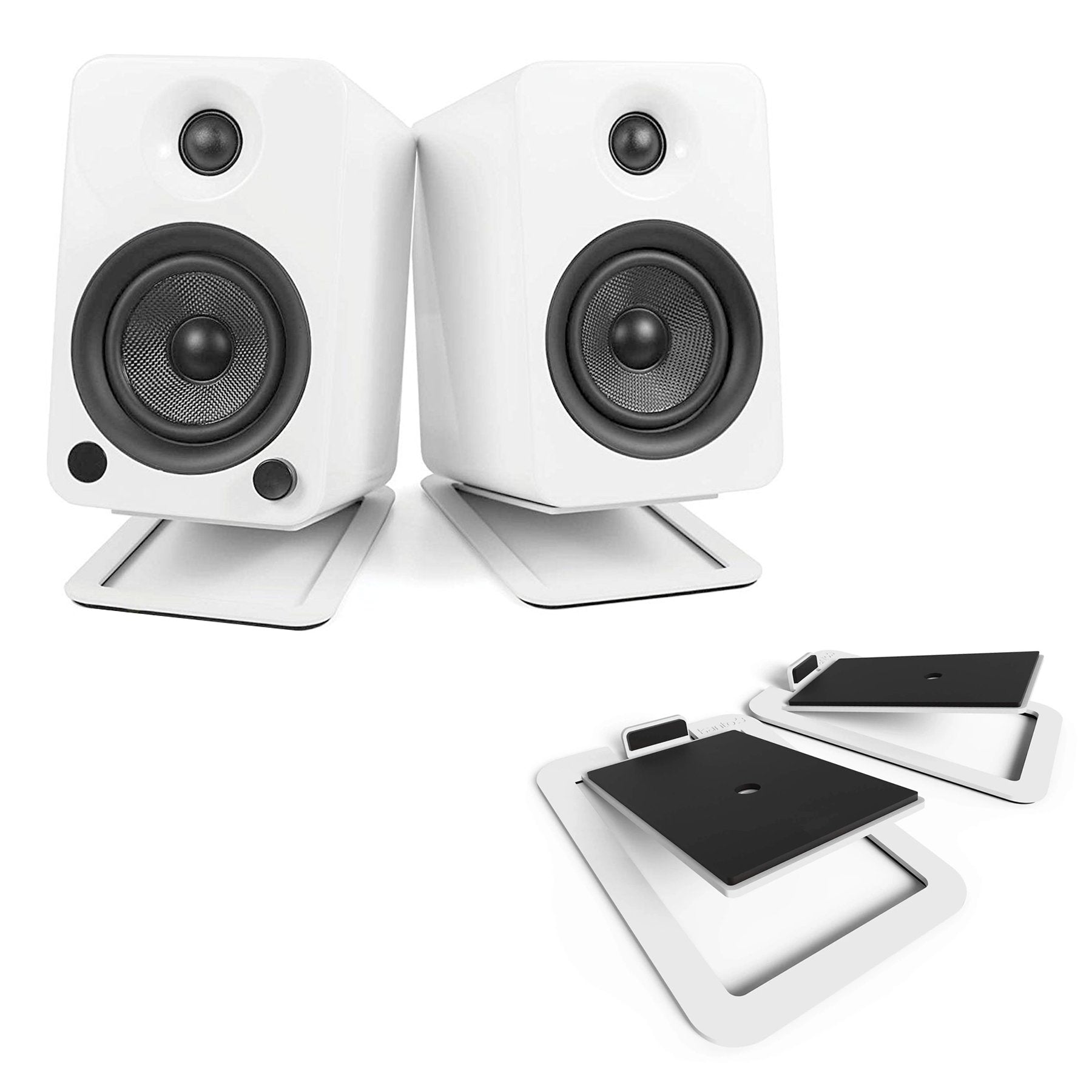 Kanto: S4 Speaker Stands for YU4 (White / Pair)