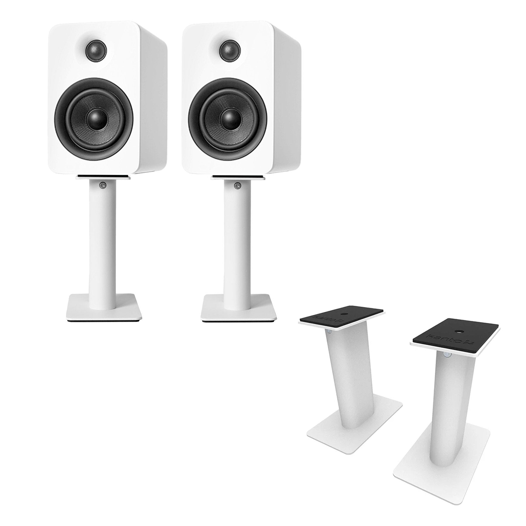 Kanto: SP9 Desktop Speaker Stands for YU2 / YU4 (9" Height / White / Pair)