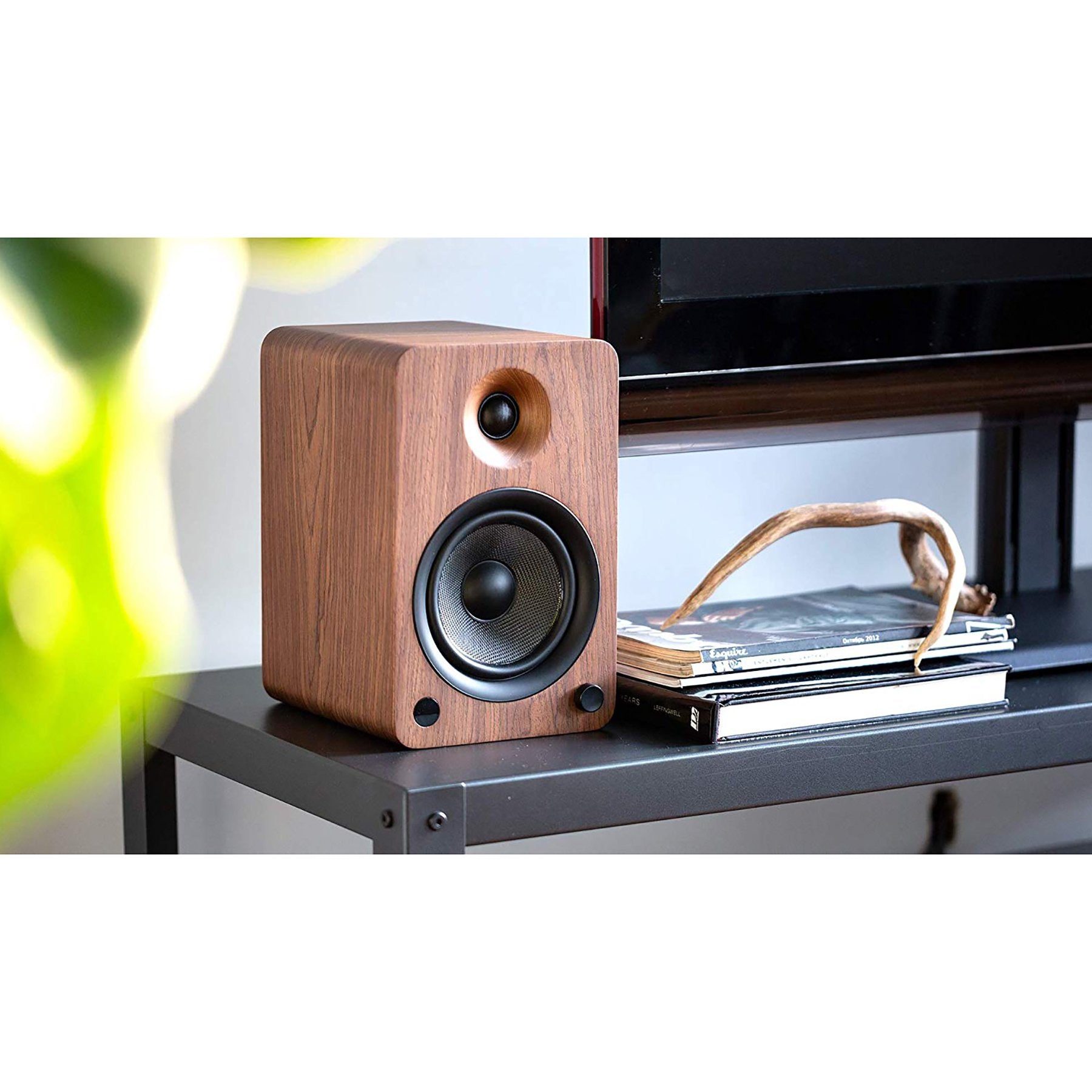 Kanto: YU6 Powered Bookshelf Speakers - Walnut (YU6WALNUT)