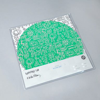 Turntable Lab: Keith Haring Slipmat Record Mat - Green packaging