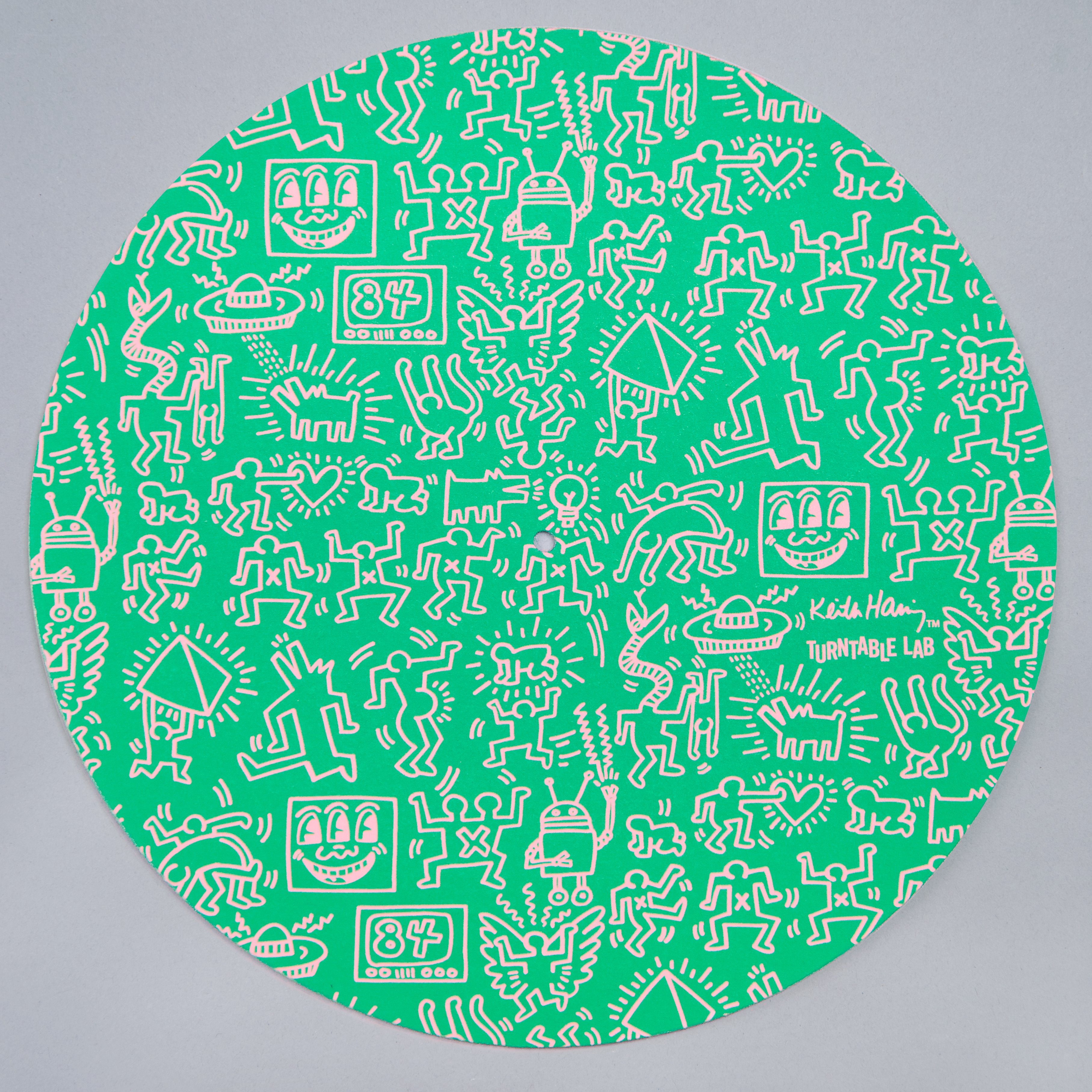 Turntable Lab: Keith Haring Slipmat Record Mat - Green