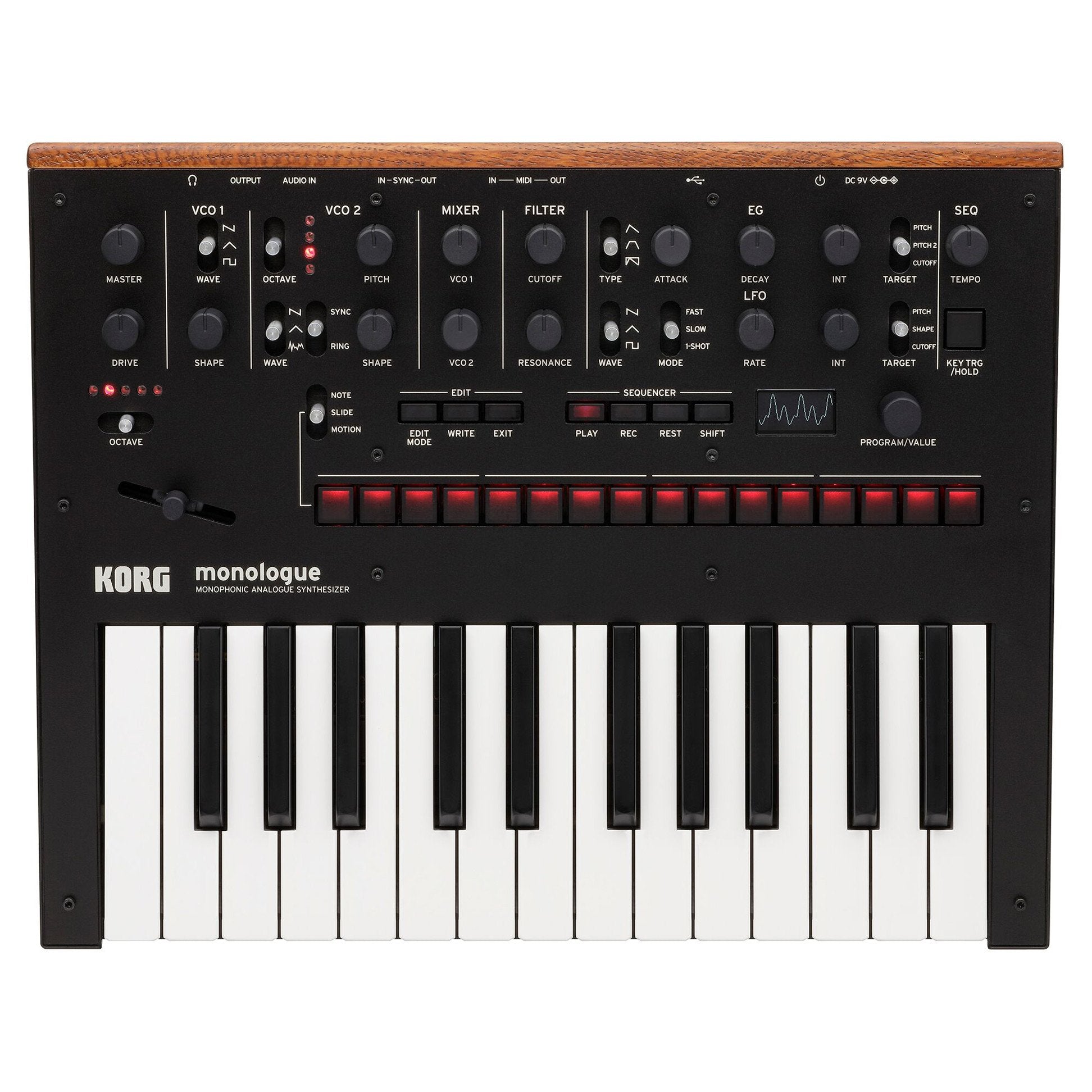 Korg: Monologue Monophonic Analog Synthesizer - Black