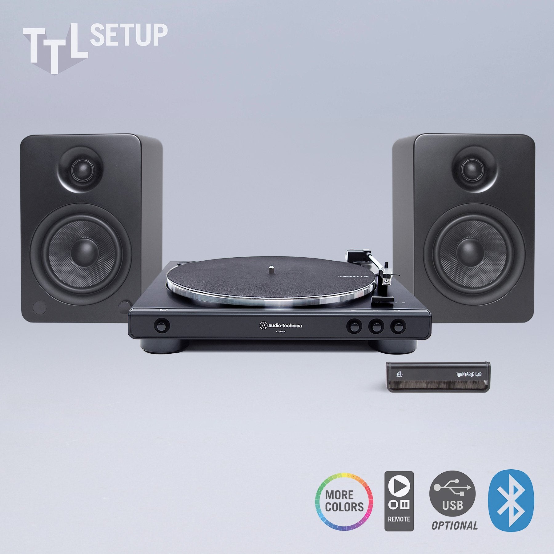 Audio-Technica: AT-LP60X / Kanto YU6 / Turntable Package