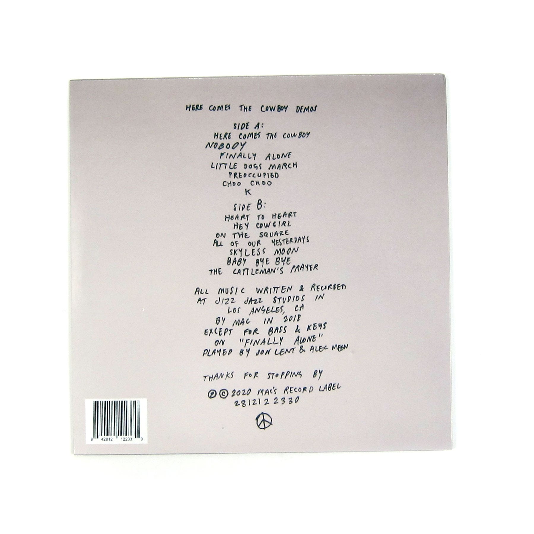 Mac Demarco: Here Comes The Cowboy Demos Vinyl LP