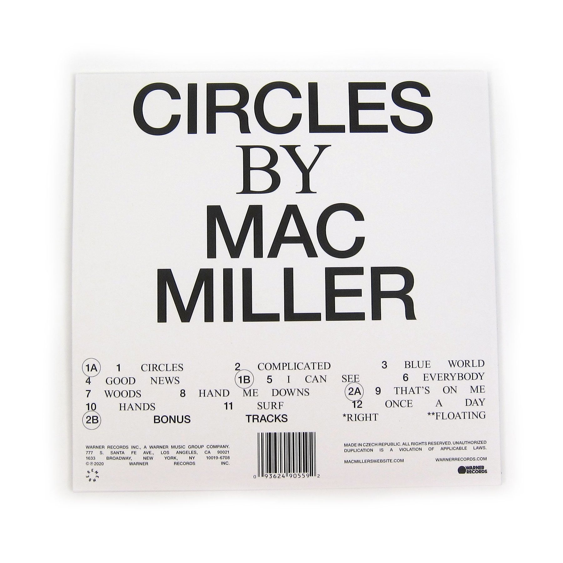 Mac Miller: Circles (Colored Vinyl) Vinyl 2LP