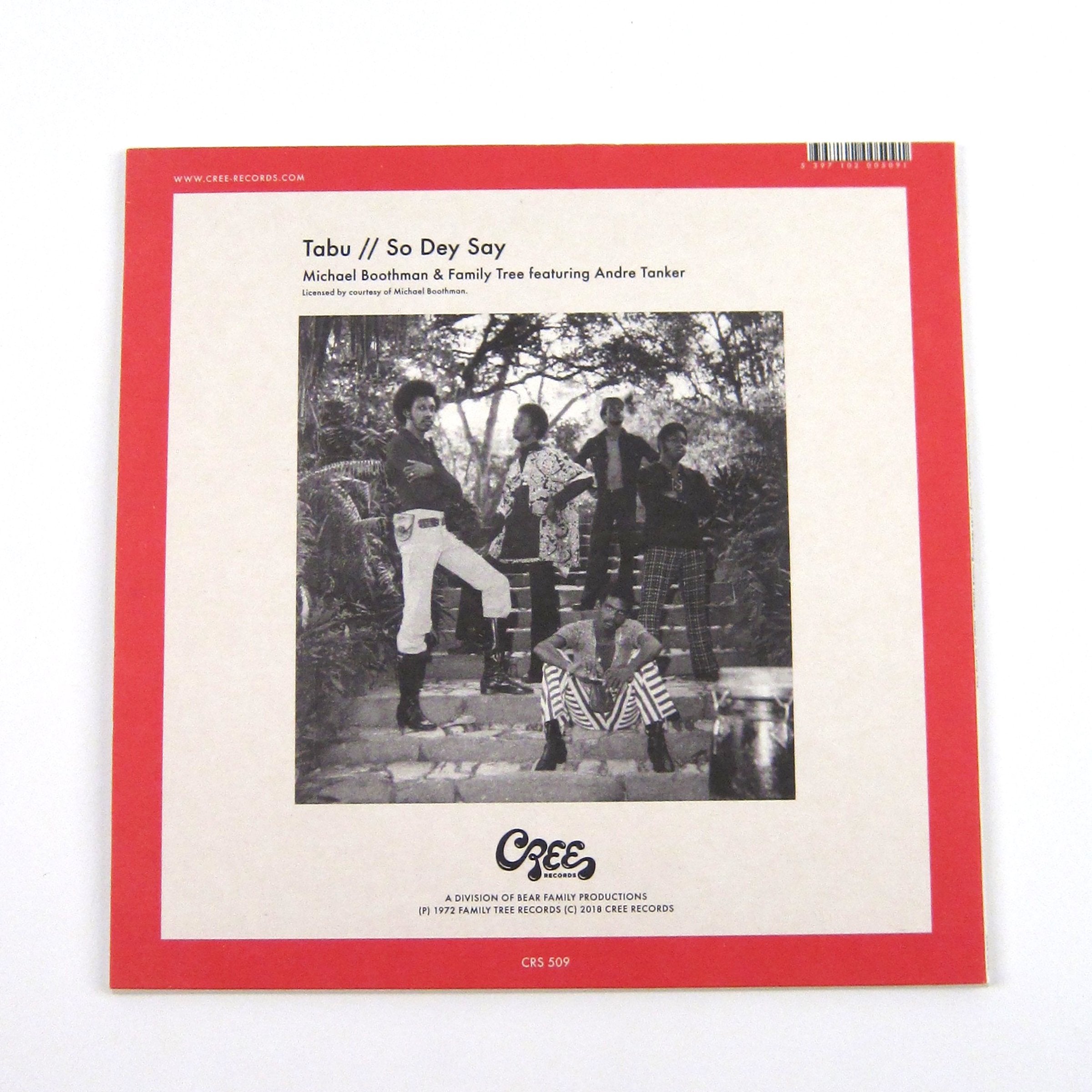 Michael Boothman & Family Tree: Tabu Vinyl 7"