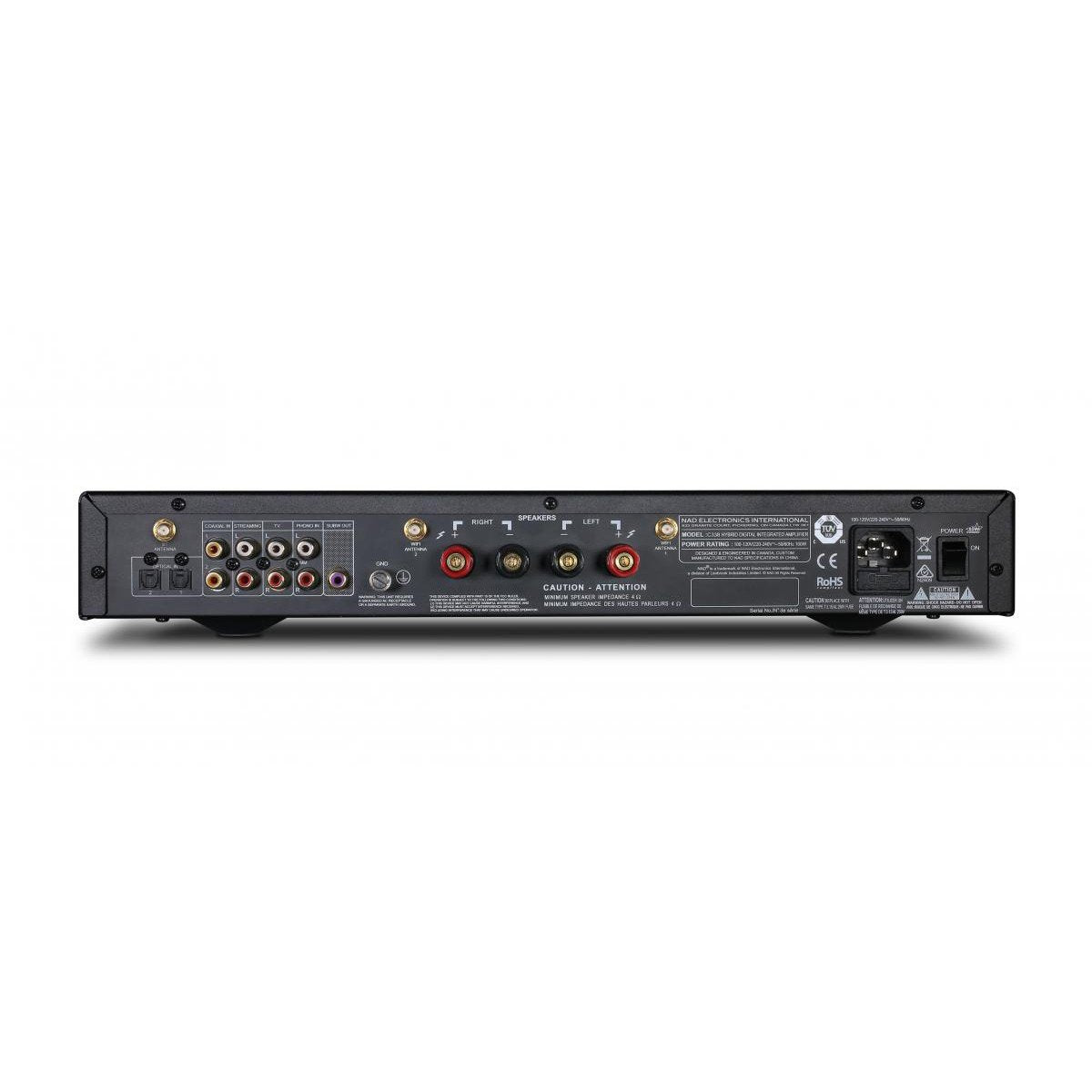 NAD: C338 Hybrid Digital Integrated Amplifier w/Chromecast, Bluetooth, Phono Preamp