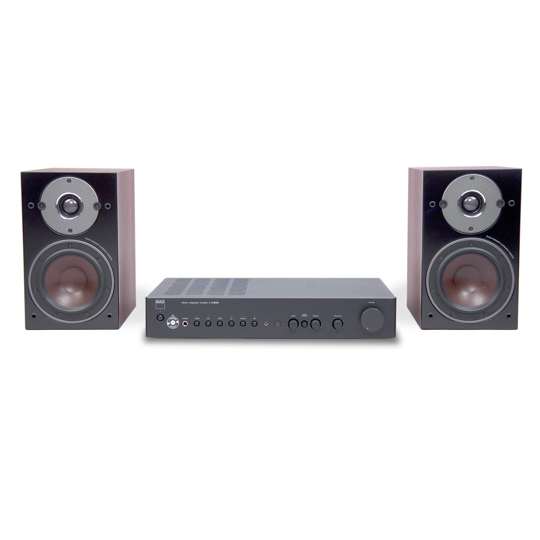 NAD: C316BEE V2 Amp + Dali Oberon 1 Speakers Analog Listening Package (TTL Custom)