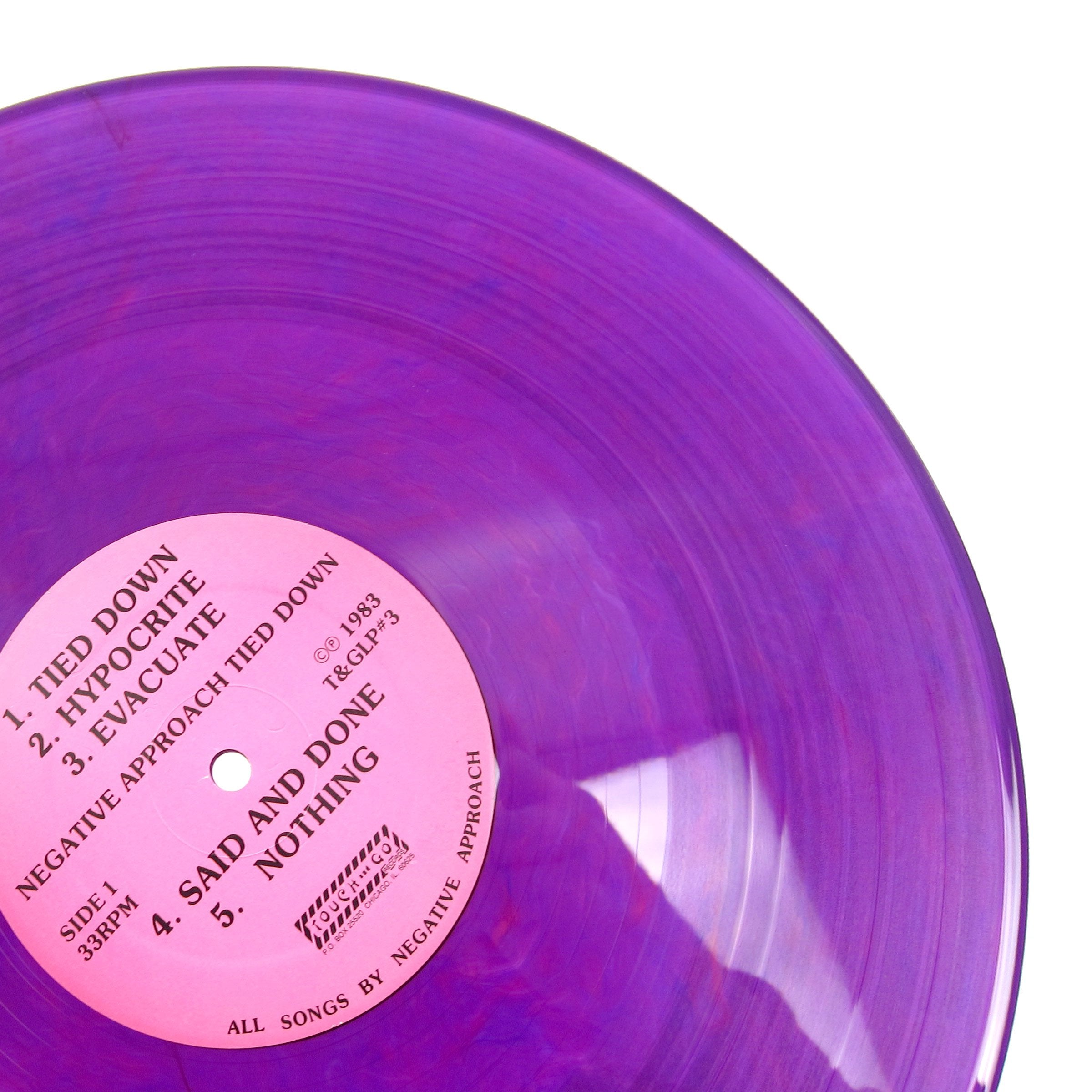 Negative Approach: Tied Down (Translucent Purple Colored Vinyl) Vinyl LP