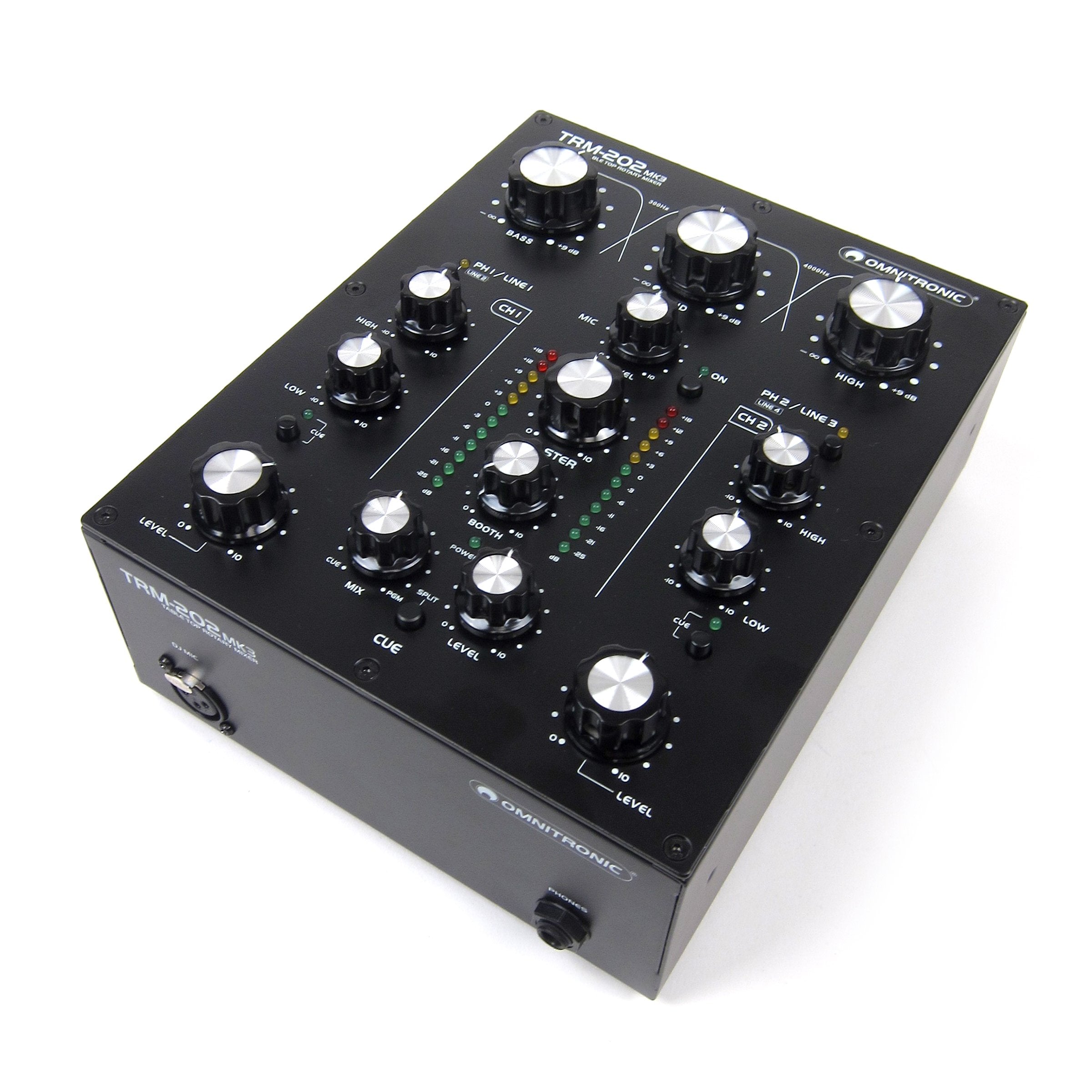 Omnitronic: TRM-202MK3 2-Channel Rotary Mixer