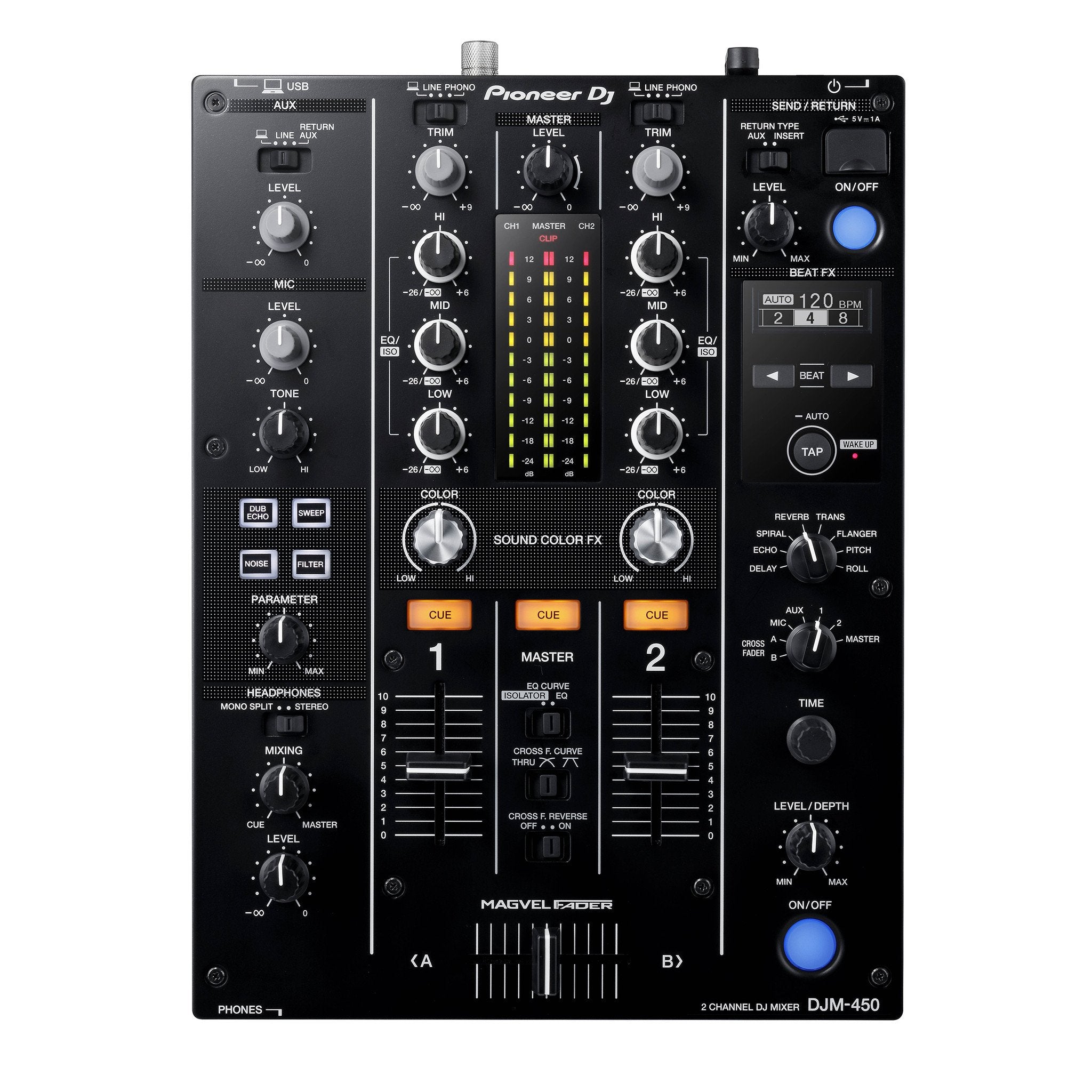 Pioneer: DJM-450 2-Channel Mixer