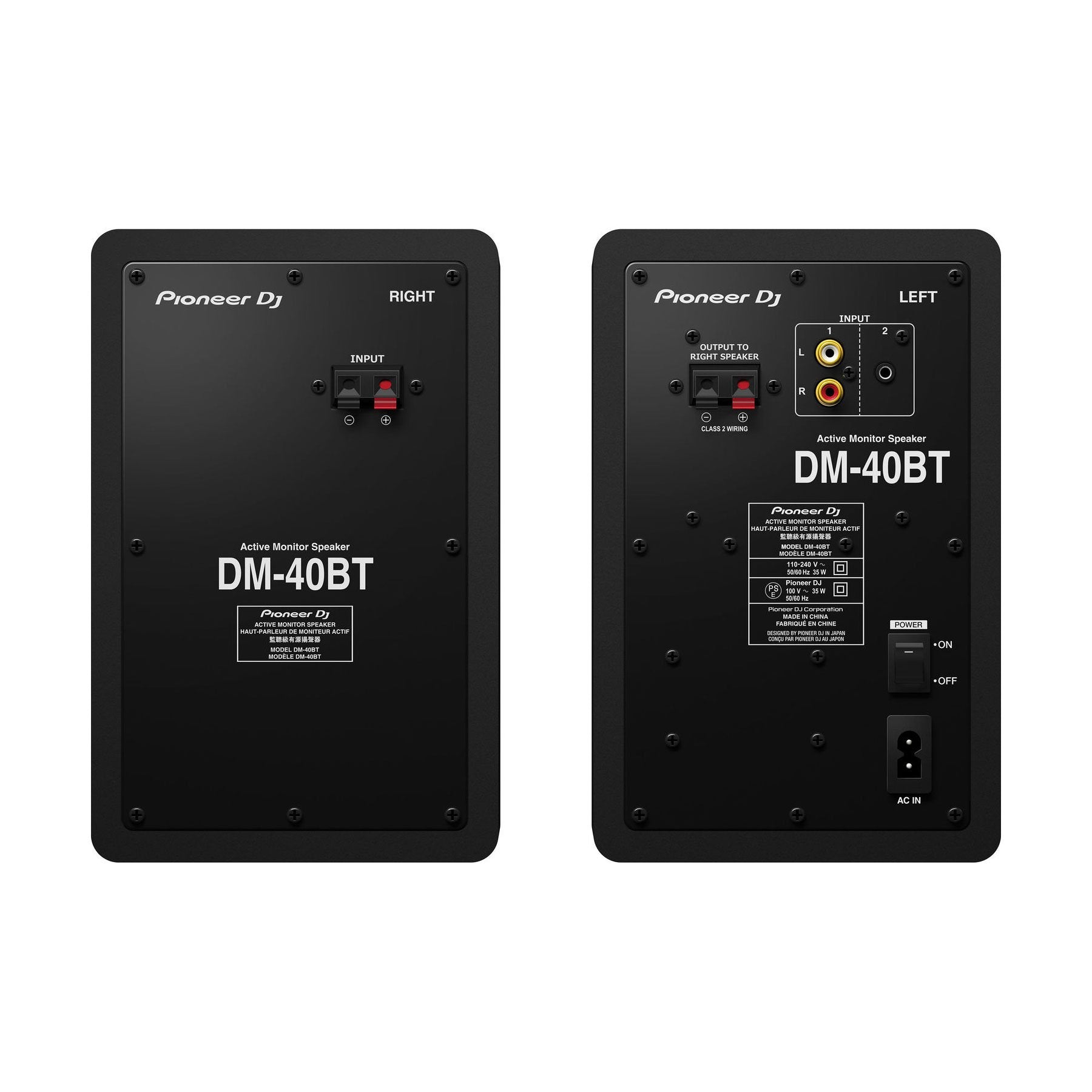 Pioneer: DM-40BT 4" Desktop Monitor Speakers - Black (Pair)