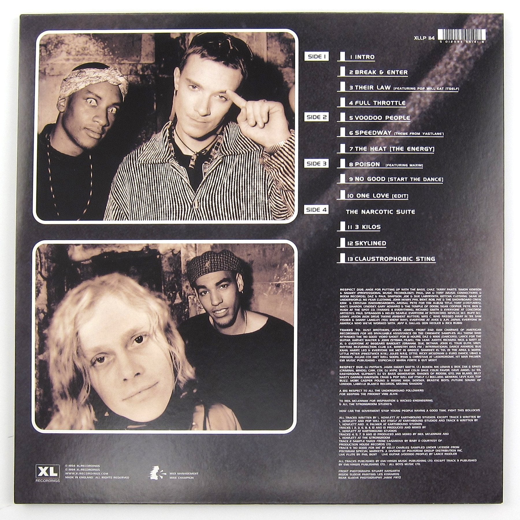Prodigy: Music for the Jilted Generation Vinyl 2LP