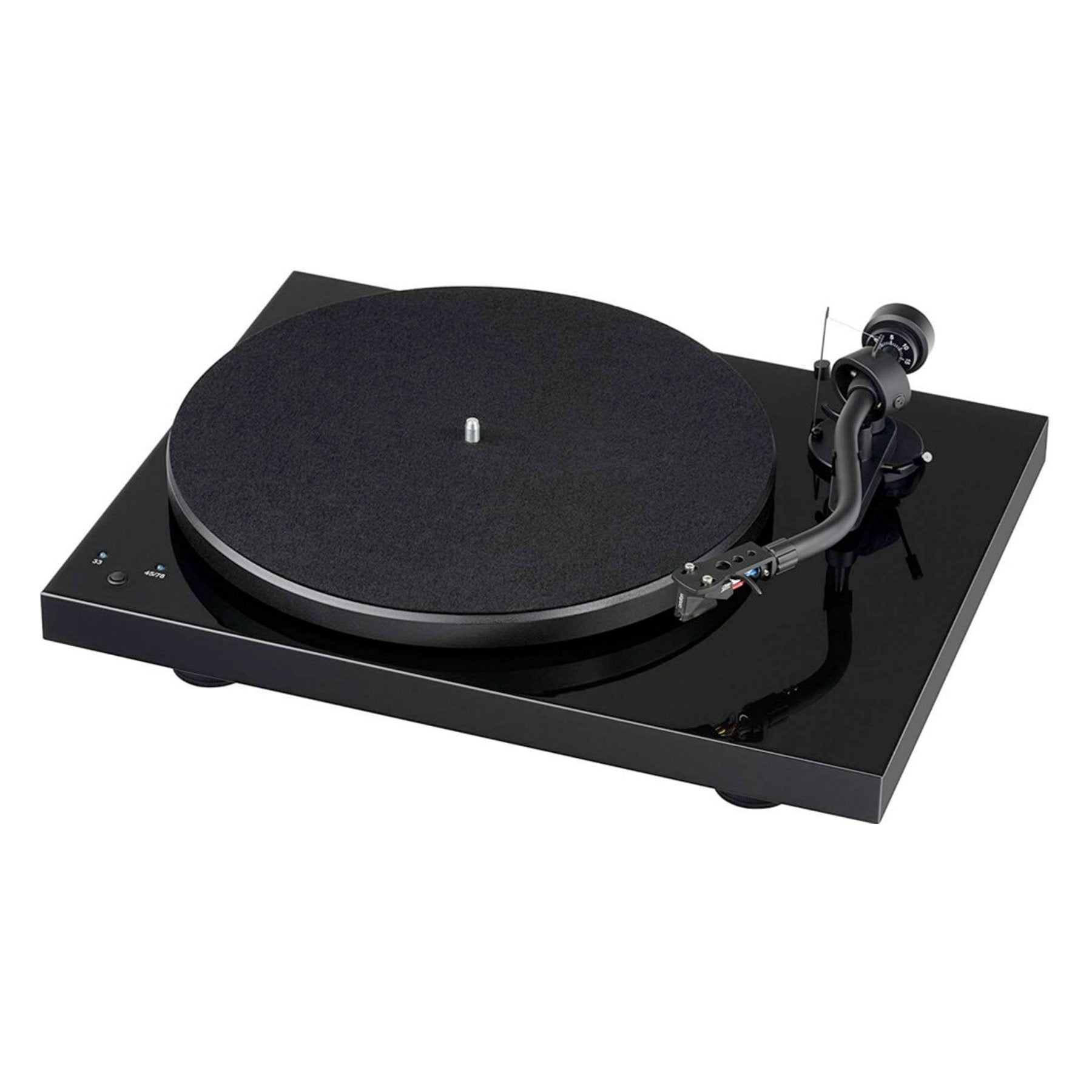 Pro-Ject: Debut SB S-Shaped Turntable - Piano Black