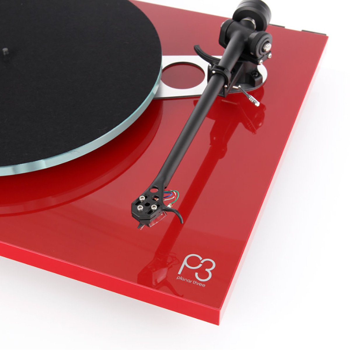 Rega: Planar 3 Turntable w/ Elys 2 - Gloss Red