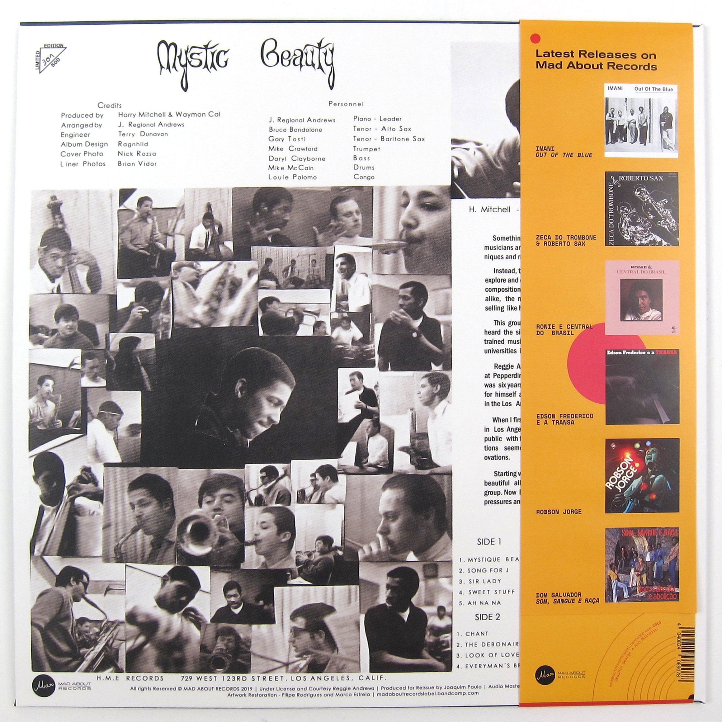 Reggie Andrews And The Fellowship: Mystic Beauty (180g) Vinyl LP