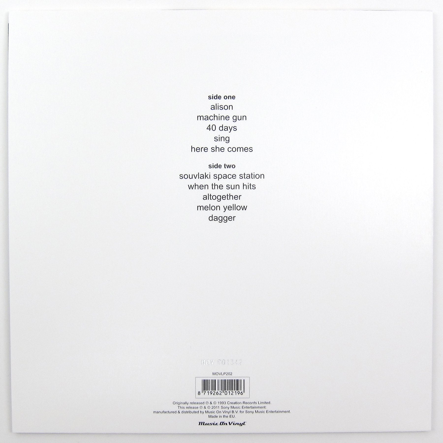 Slowdive: Souvlaki (Music On Vinyl 180g Colored Vinyl) Vinyl LP