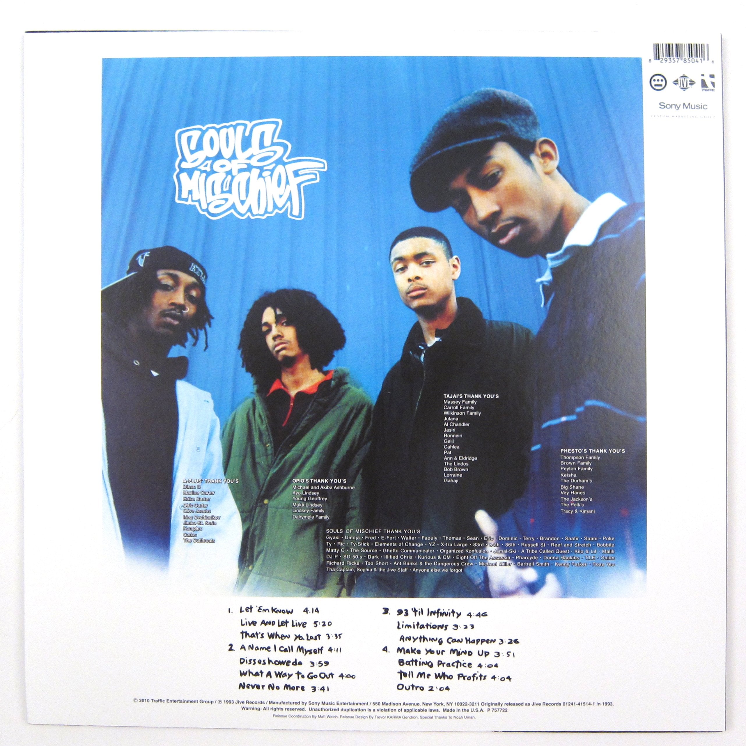 Souls of Mischief: 93 'Til Infinity Vinyl 2LP